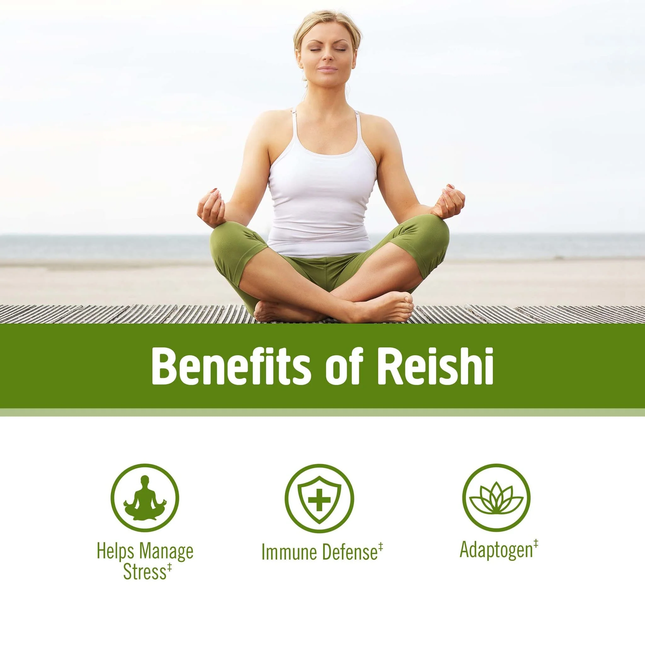 Om Mushroom Superfood Reishi Organic Mushroom Powder, 100 Servings, Organic Adaptogen Powder for Stress Relief and Immune Health - Image 6
