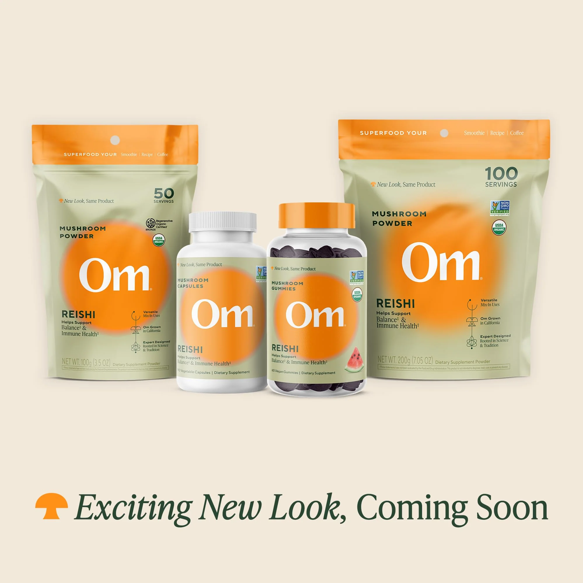 Om Mushroom Superfood Reishi Organic Mushroom Powder, 100 Servings, Organic Adaptogen Powder for Stress Relief and Immune Health - Image 7
