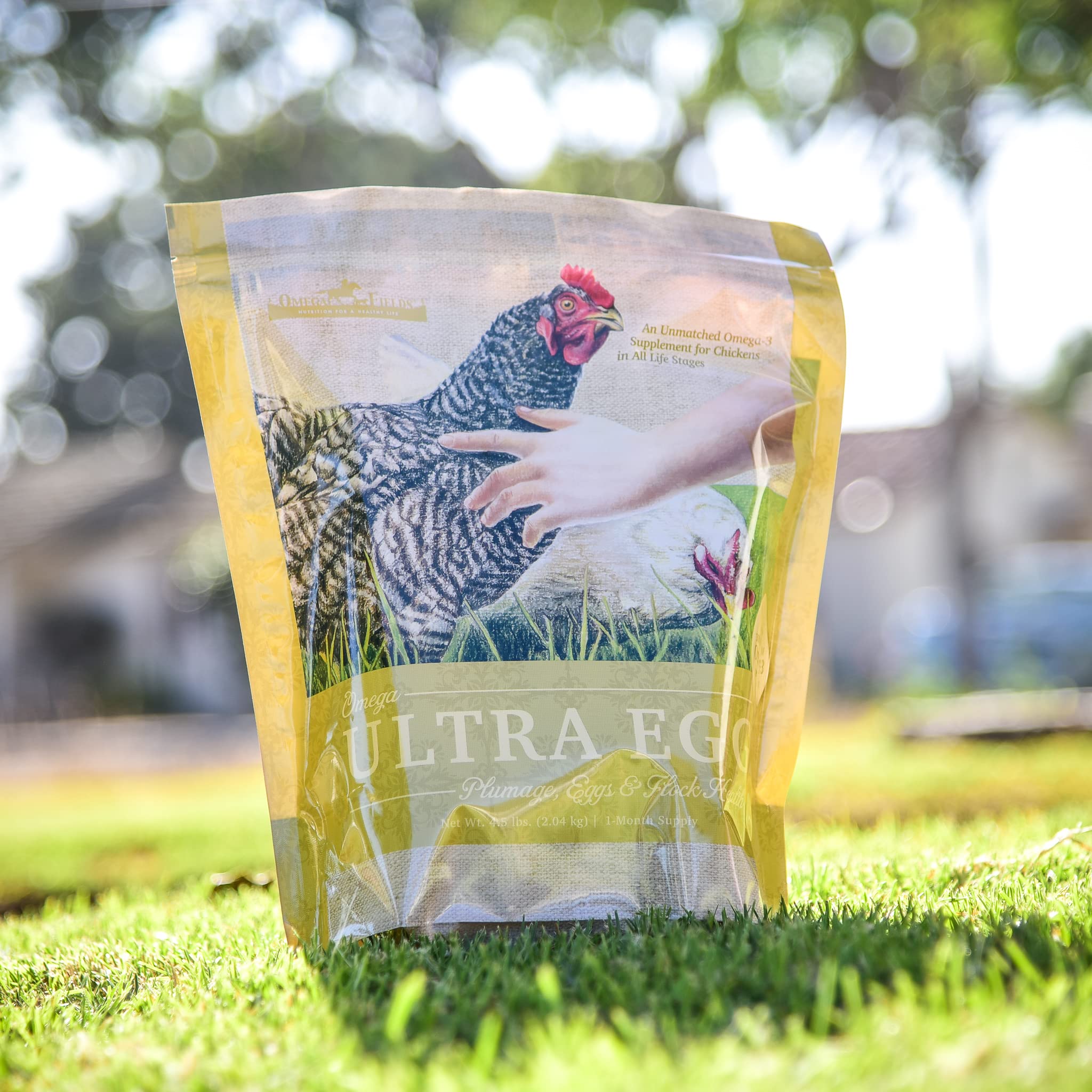 Omega Fields Chicken Supplement for Health and Plumage Egg Production (1 Pouch), 4.5 lb - Image 2