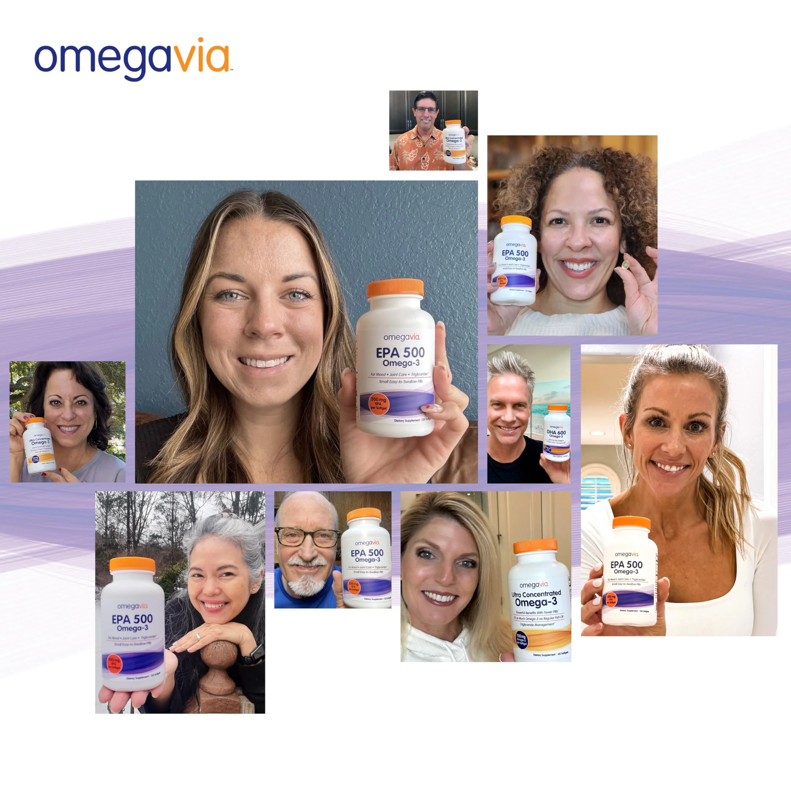 OmegaVia EPA 500, Purified Omega-3 Fish Oil Supplement, 500 mg EPA in Triglyceride Form, Burpless Fish Oil, Non-GMO, Gluten-Free, IFOS 5-Star, 120 Softgels - Image 3