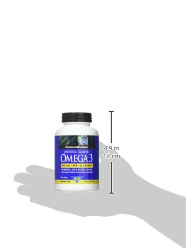 OmegaWorks Super Omega 3, EPA / DHA Fatty Acids, Healthy Joints, Enteric Coated 90 softgels, 90 servings - Image 4