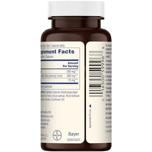 One-A-Day Brain Supplement – Brain Supplements for Memory and Focus Support, Concentration and Focus Support, Focus Supplement for Adults with L-theanine, Caffeine and Ginseng, 30 Capsules - Image 2