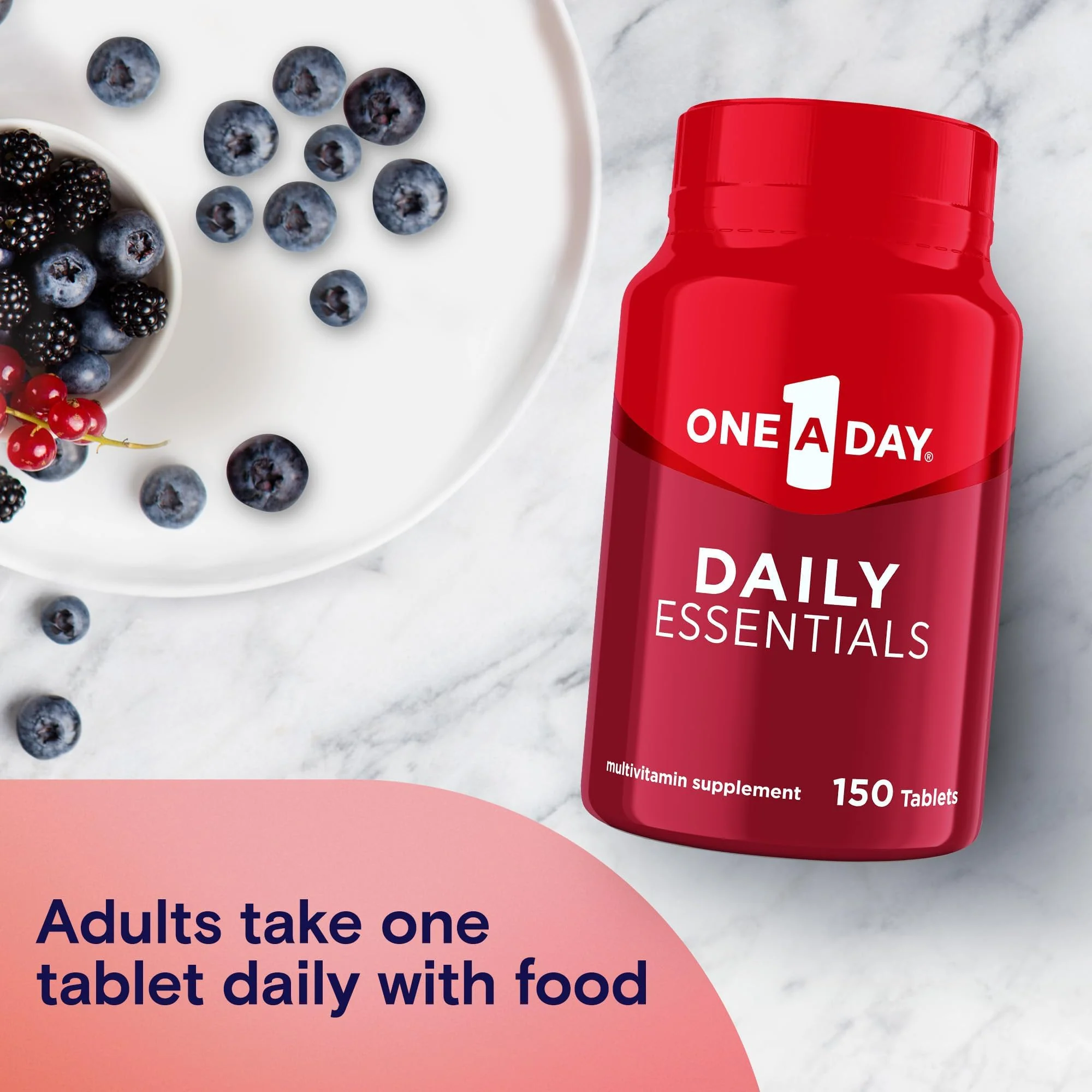 One A Day Daily Essentials, Multivitamin for Women & Men, Supports Healthy Brain and Muscle Function and Immune Health, Adult Multivitamin with Vitamin D, E and Vitamin B12, 150 Count - Image 5