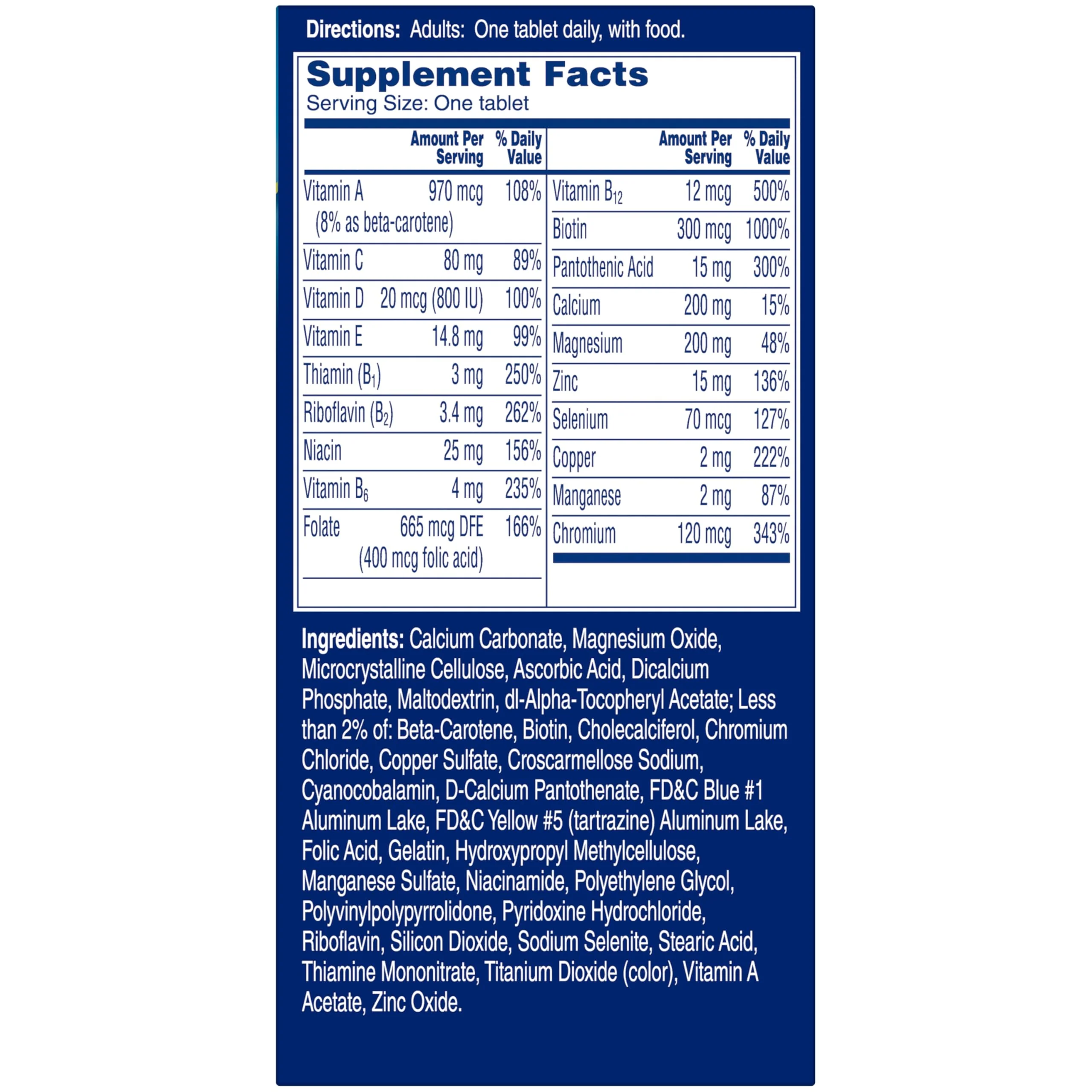 One A Day Men’s Pro Edge Multivitamin, Supplement with Vitamin A,C,D, E and Zinc for Immune Health Support and Magnesium for Healthy Muscle Function, 50 Count - Image 2