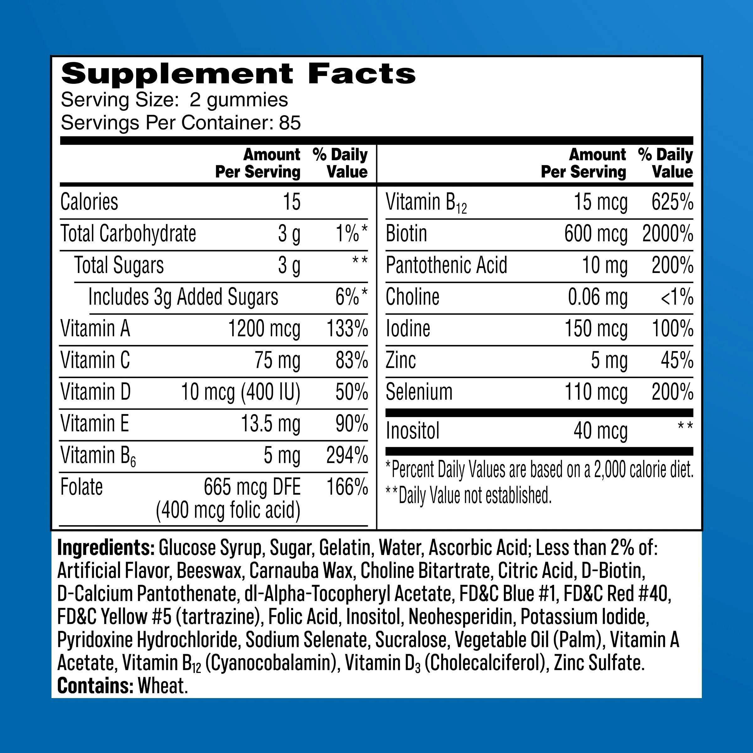 One A Day Mens Multivitamins Gummies – Multivitamin for Men with Vitamin D, Zinc, Folic Acid, Chewable Vitamin Gummies, Physical Energy Support 80 Count - Image 3