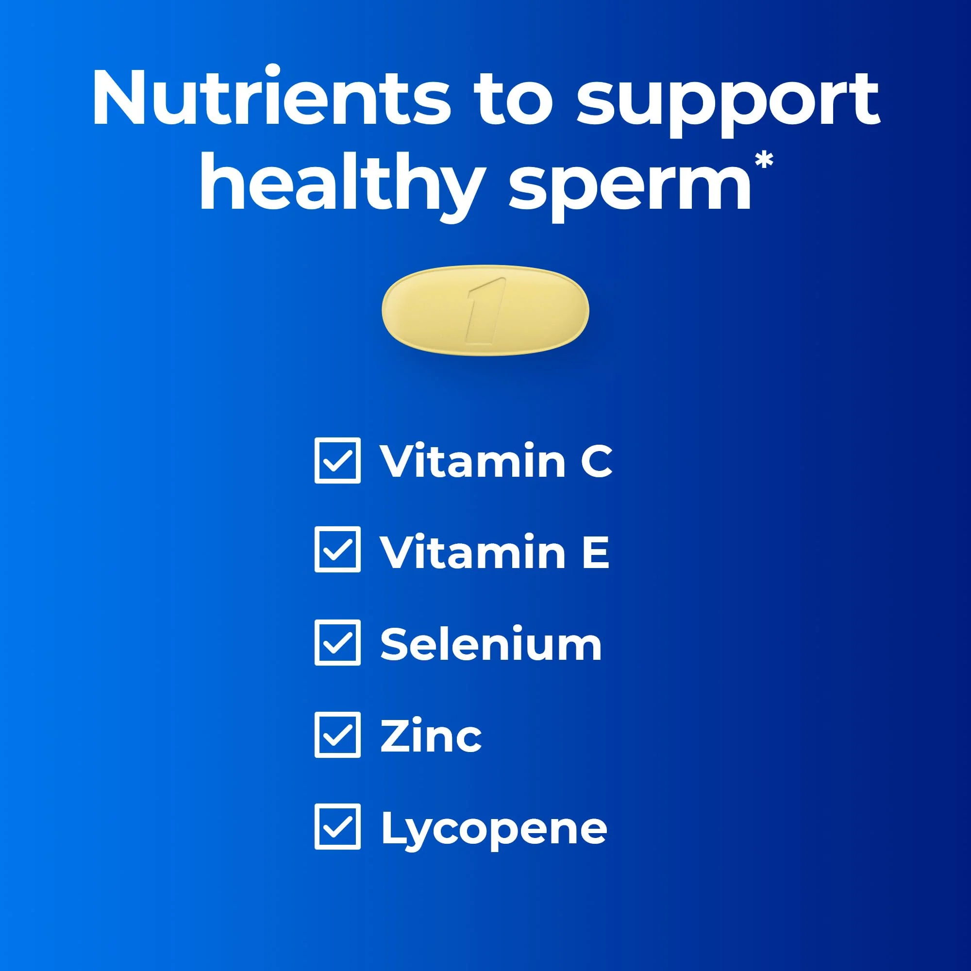 One A Day Men's Pre-Conception Health Multivitamin to Support Healthy Sperm, Supplement for Men with Vitamin C, Vitamin E, Selenium, Zinc, and Lycopene, 30 Count - Image 9