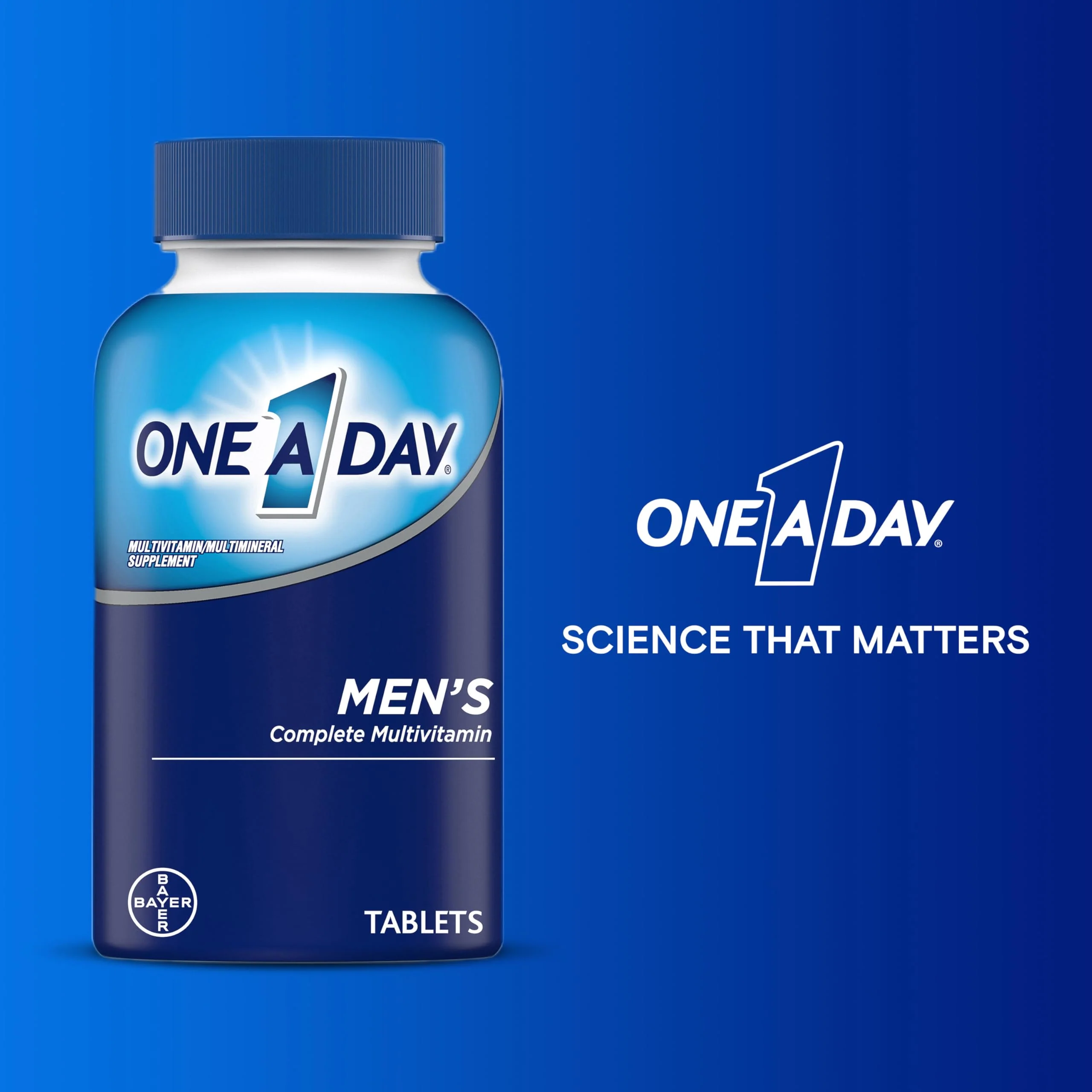 One A Day Multivitamin for Men - Daily Mens Multivitamins with Vitamin D, Zinc, Folic Acid, and B Vitamins, Physical Energy Support, 200 Count - Image 3