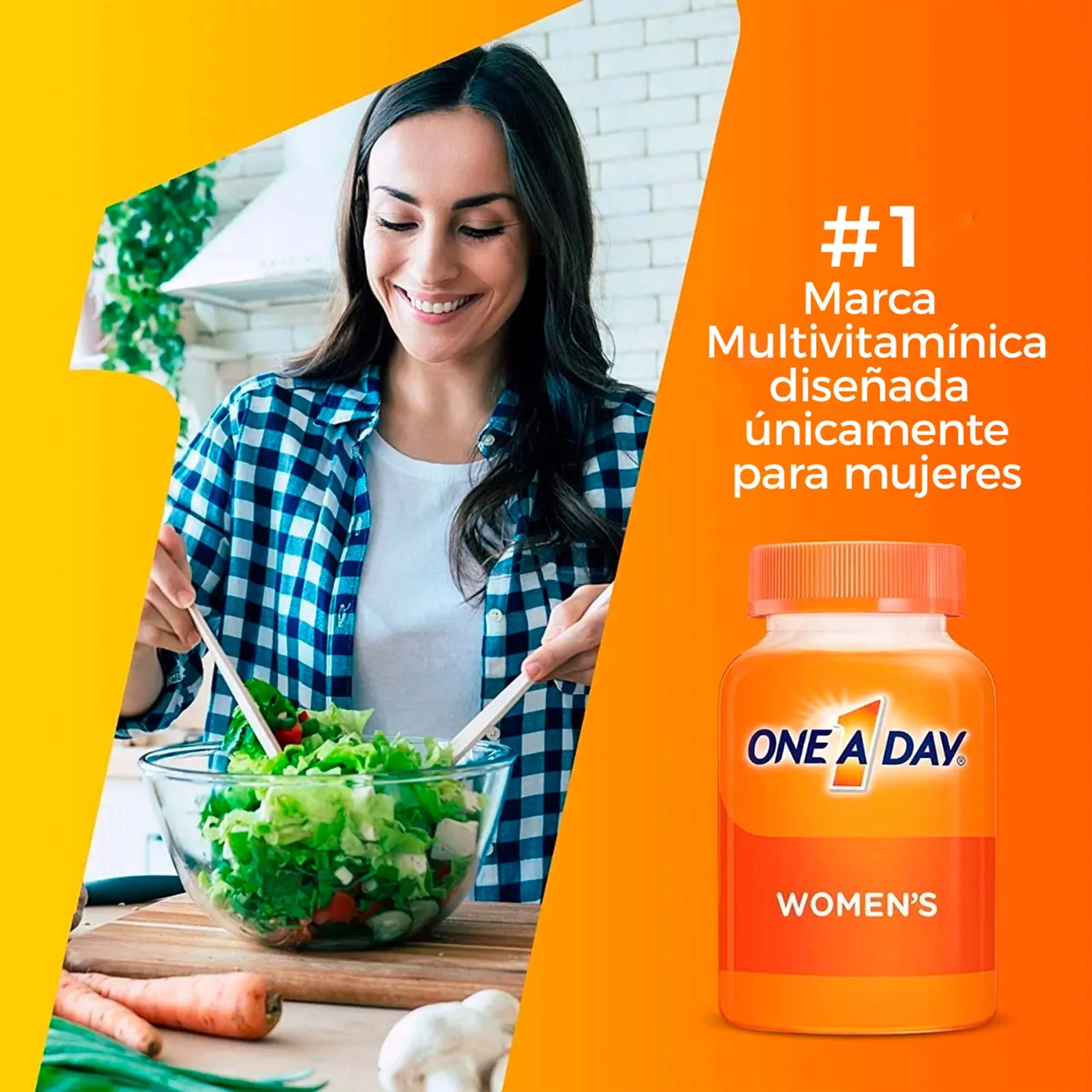 One A Day Women’s Multivitamin, Supplement with Vitamin A, C, D, E and Zinc for Immune Health Support, B12, Biotin, Calcium & More, Tablet 200 count - Image 2