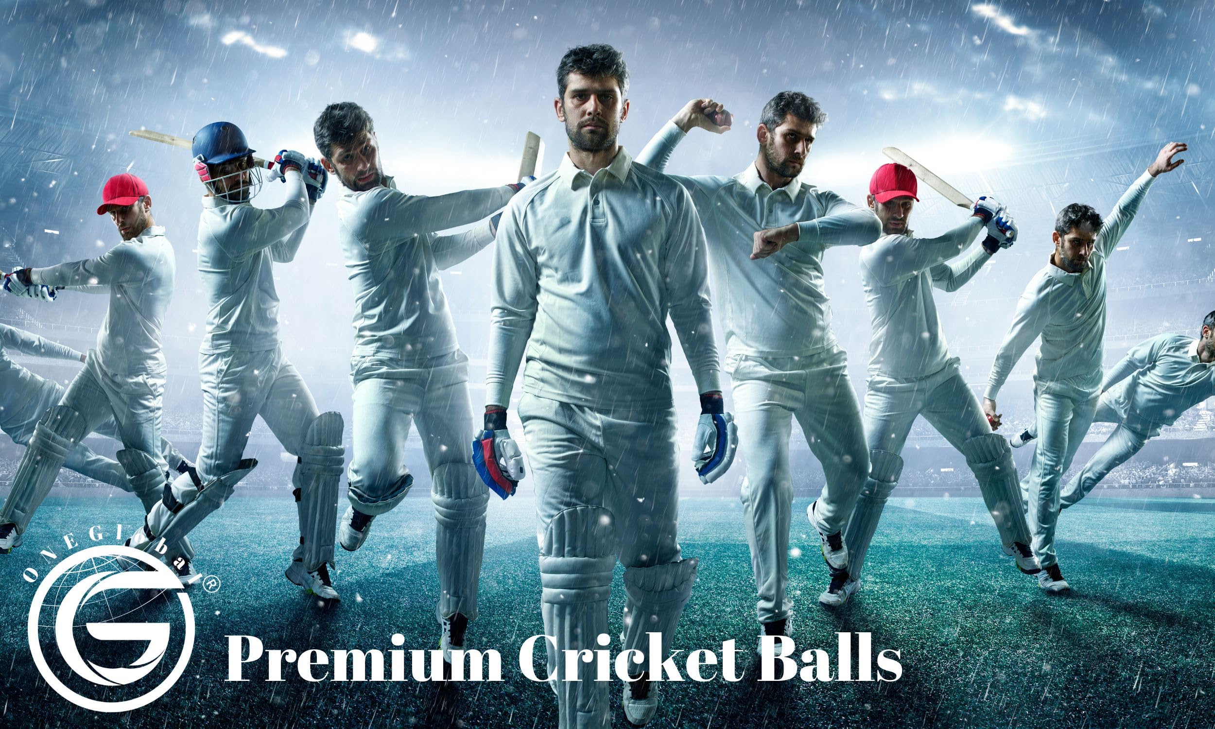 ONEGlobal Soft Indoor Outdoor Incrediball Practice Cricket Ball | Rubber Cricket Ball with Soft Core & Real Stitched Seam | for Practice, Coaching, Honing Skills & Family Fun | 7 Colours (3-Orange) - Image 2