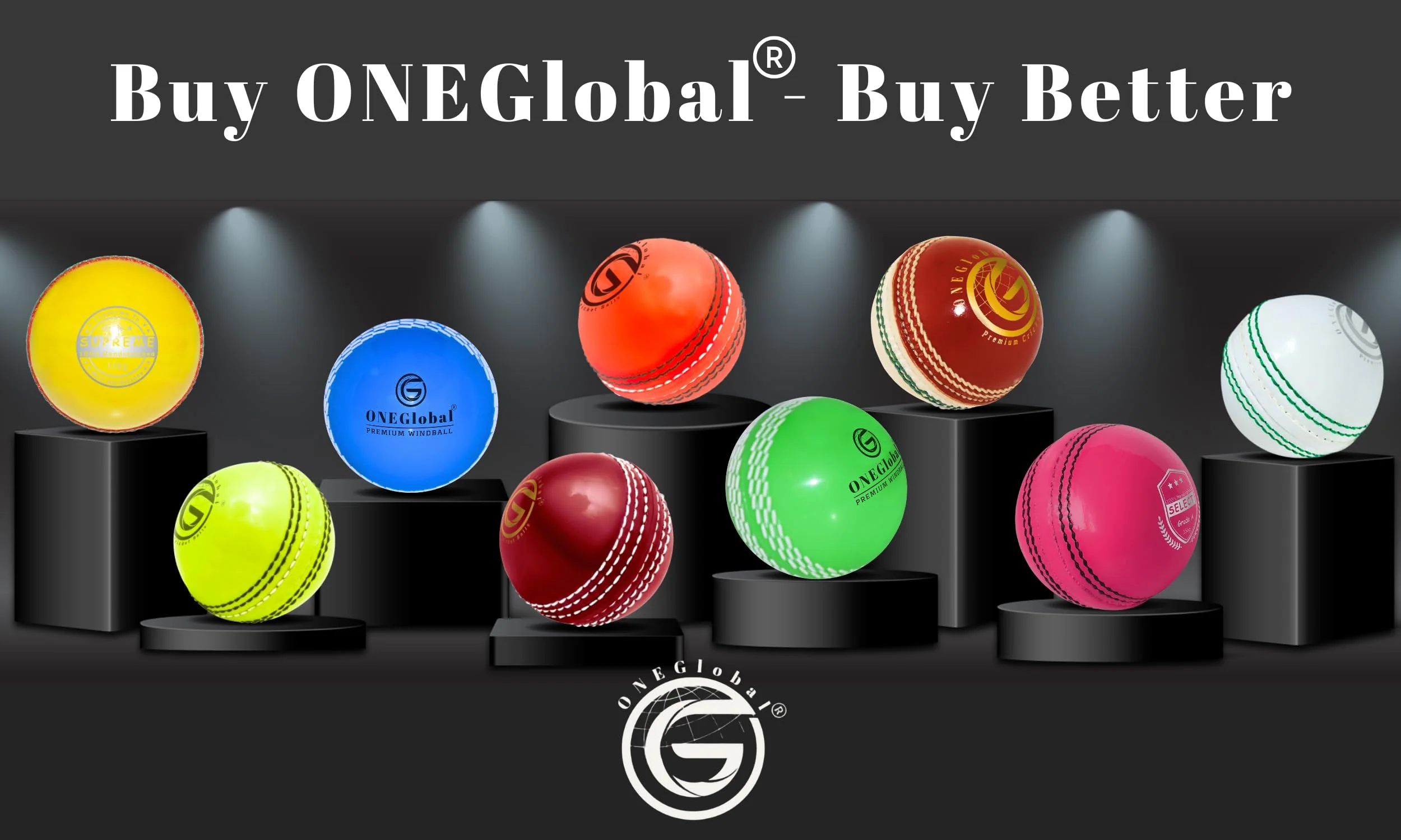 ONEGlobal Soft Indoor Outdoor Incrediball Practice Cricket Ball | Rubber Cricket Ball with Soft Core & Real Stitched Seam | for Practice, Coaching, Honing Skills & Family Fun | 7 Colours (3-Orange) - Image 3