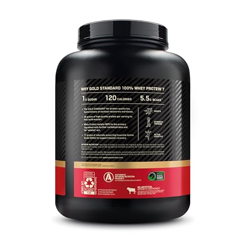 Optimum Nutrition Gold Standard 100% Whey Protein Powder, Double Rich Chocolate, 5 Pound (Packaging May Vary) - Image 2