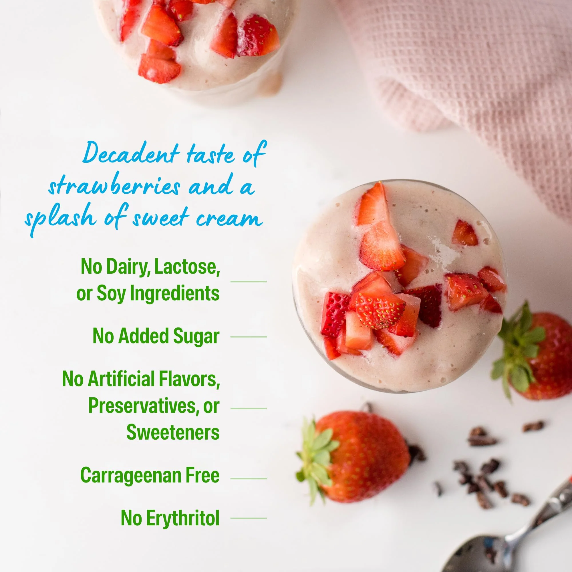 Orgain Organic Vegan Protein Powder, Strawberries & Cream - 21g Plant Based Protein, 4g Prebiotic Fiber, Low Net Carb, No Lactose Ingredients, No Added Sugar, Non-GMO, For Shakes & Smoothies, 2.03 lb - Image 5