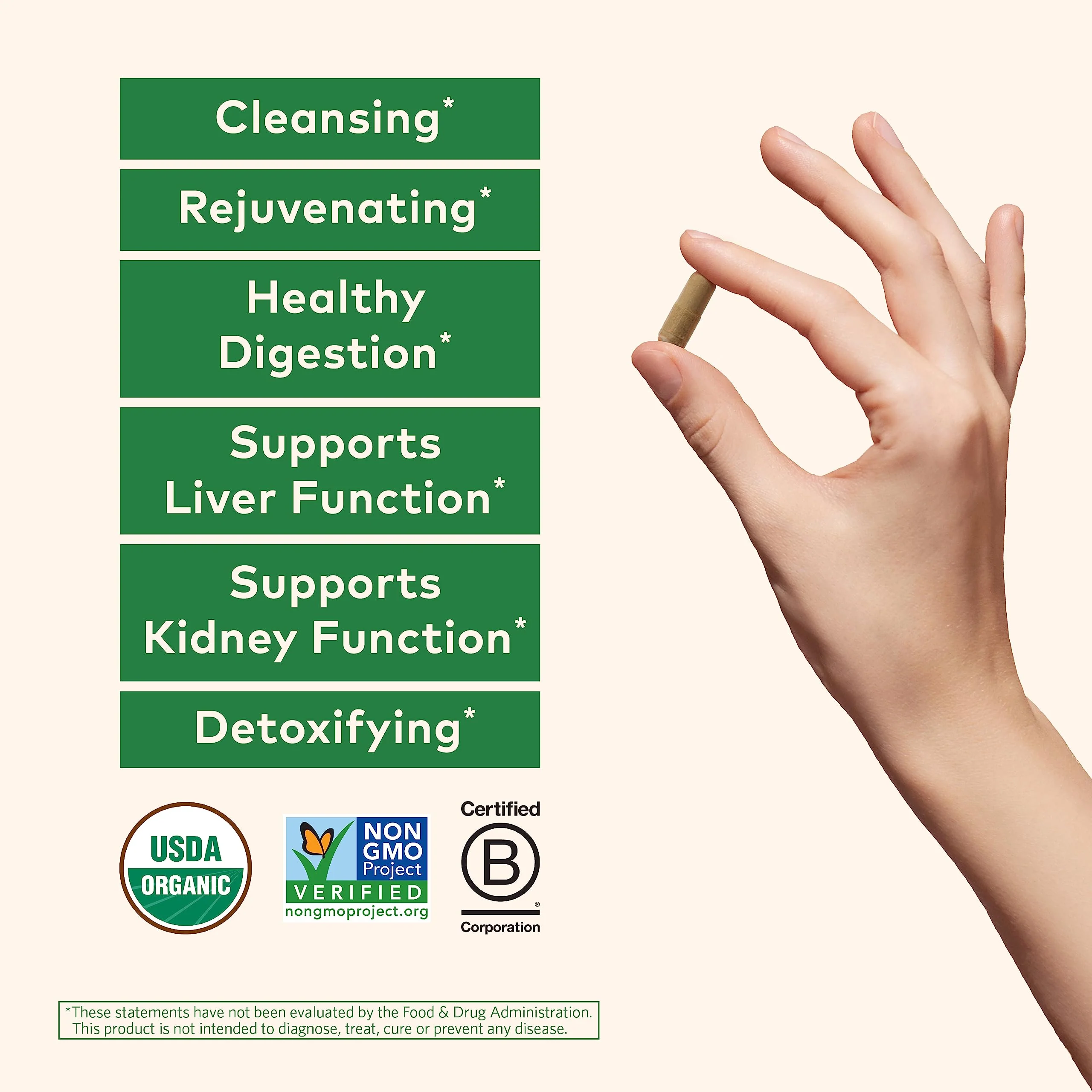 ORGANIC INDIA Liver Kidney Herbal Supplement - Detoxify & Rejuvenate, Supports Healthy Liver & Kidney Function, Vegan, Gluten-Free, Kosher, USDA Certified Organic, Non-GMO - 90 Capsules - Image 7