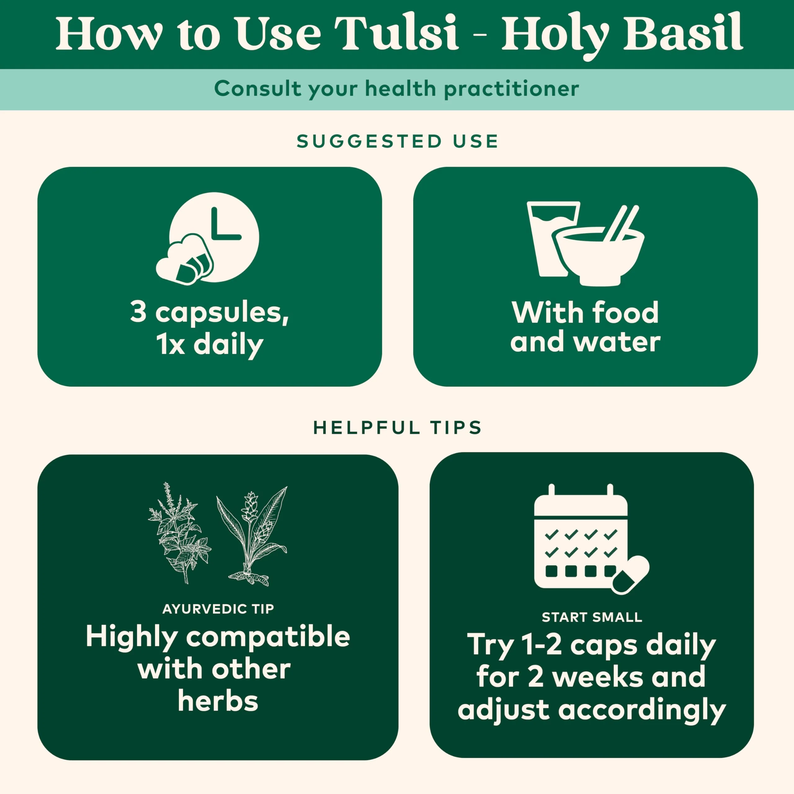 ORGANIC INDIA Tulsi Herbal Supplement - Holy Basil, Immune Support, Adaptogen, Supports Healthy Stress Response, Vegan, Gluten-Free, Kosher, USDA Certified Organic, Non-GMO - 90 Capsules - Image 4