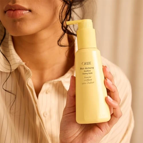 Oribe Hair Alchemy Heatless Hair Styling Balm - Reduces Breakage & Strengthens Hair - Air Dry & Heatless Styles - Softens & Smooths Frizz & Flyaways - For Fine To Medium Hair - 5 oz - Image 4