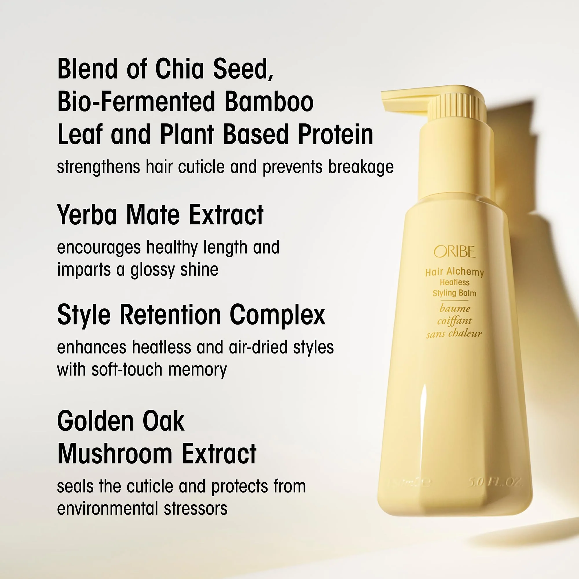 Oribe Hair Alchemy Heatless Hair Styling Balm - Reduces Breakage & Strengthens Hair - Air Dry & Heatless Styles - Softens & Smooths Frizz & Flyaways - For Fine To Medium Hair - 5 oz - Image 9