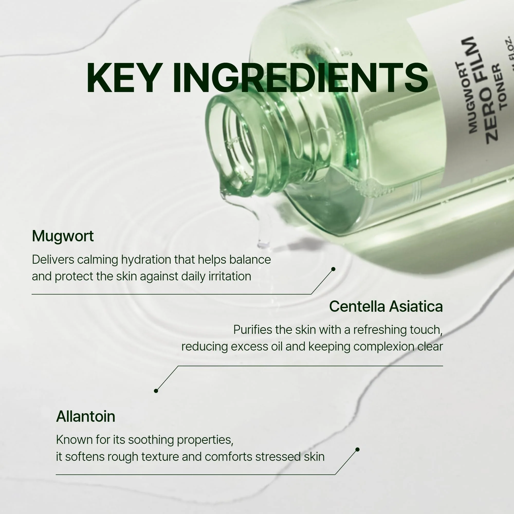Orien Mugwort Zero Film Toner 5.41 fl.oz. 160ml ㅣpH5.5 Calming, Soothing, Hydrating Spray Toner - Image 5