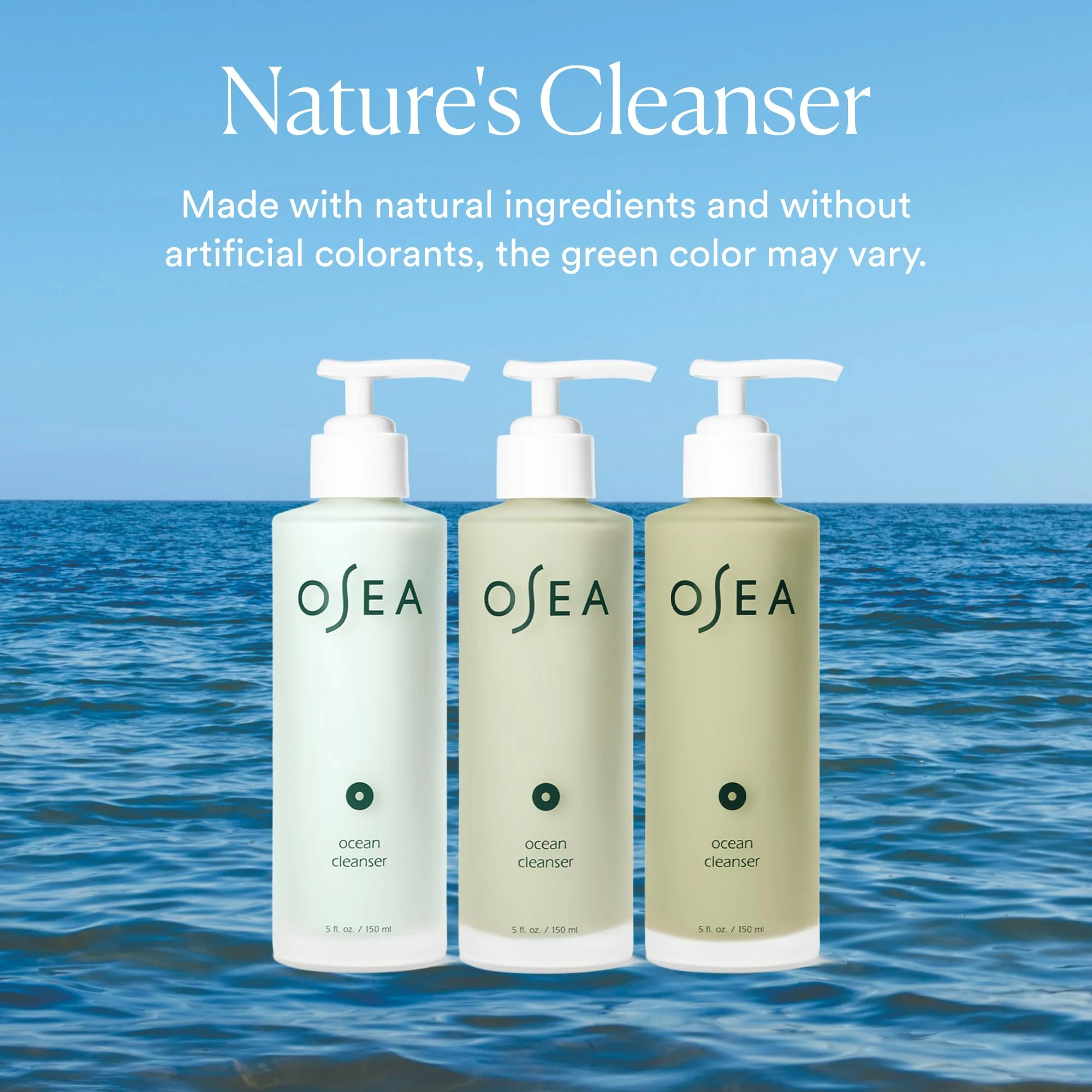 OSEA Ocean Cleanser 5 oz - Nourishing Facial Cleansing Gel - Mineral-Rich Face Wash - Gentle Face Cleanser - Clean Beauty Skincare - Vegan & Cruelty-Free Facial Wash - Image 5