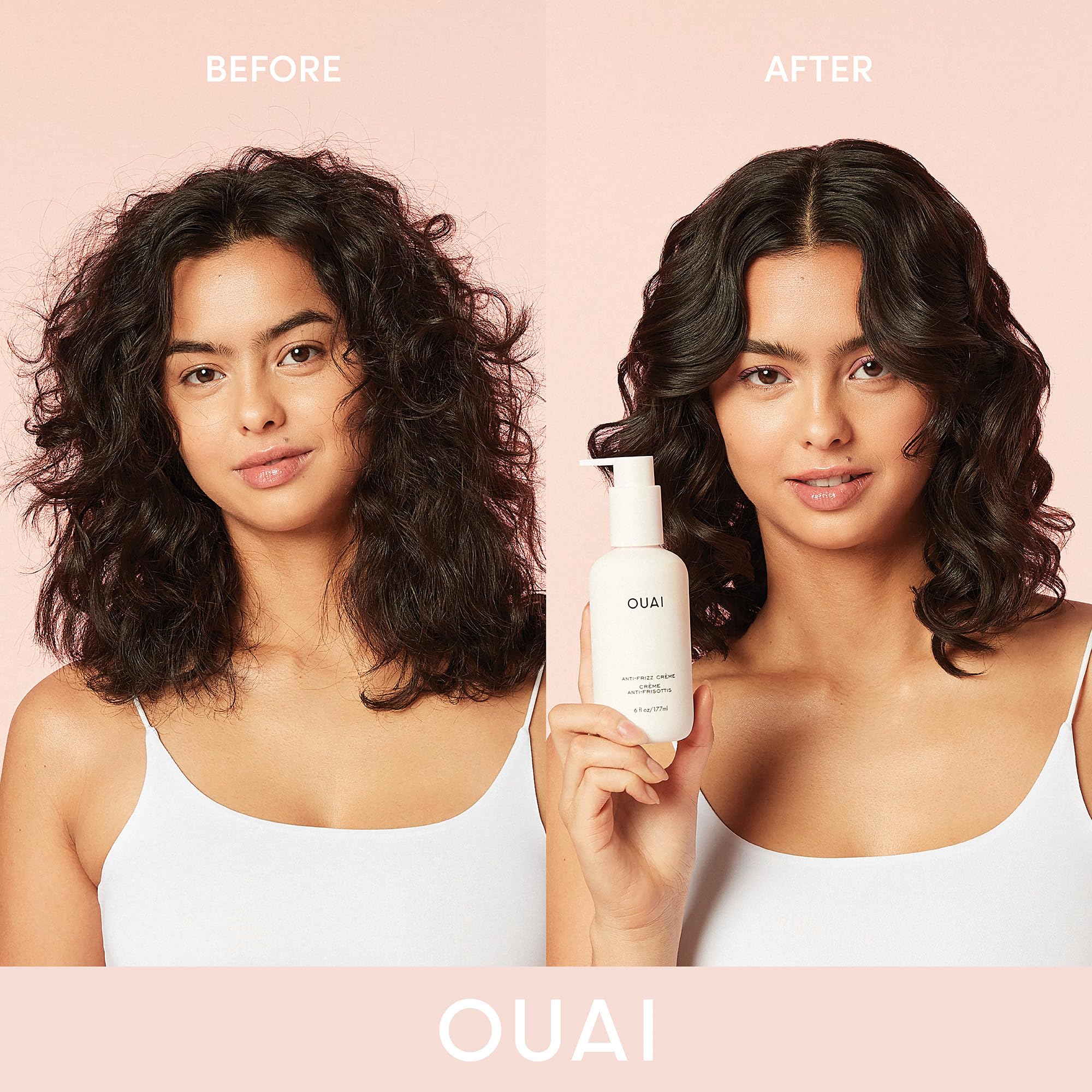 OUAI Anti Frizz Cream - Moisturizing Hair Cream with Frizz Control & Heat Protection - Provides Lasting Hydration with Jackfruit & Beetroot Extract - Paraben, Phthalate & Sulfate Free (6 oz) - Image 8