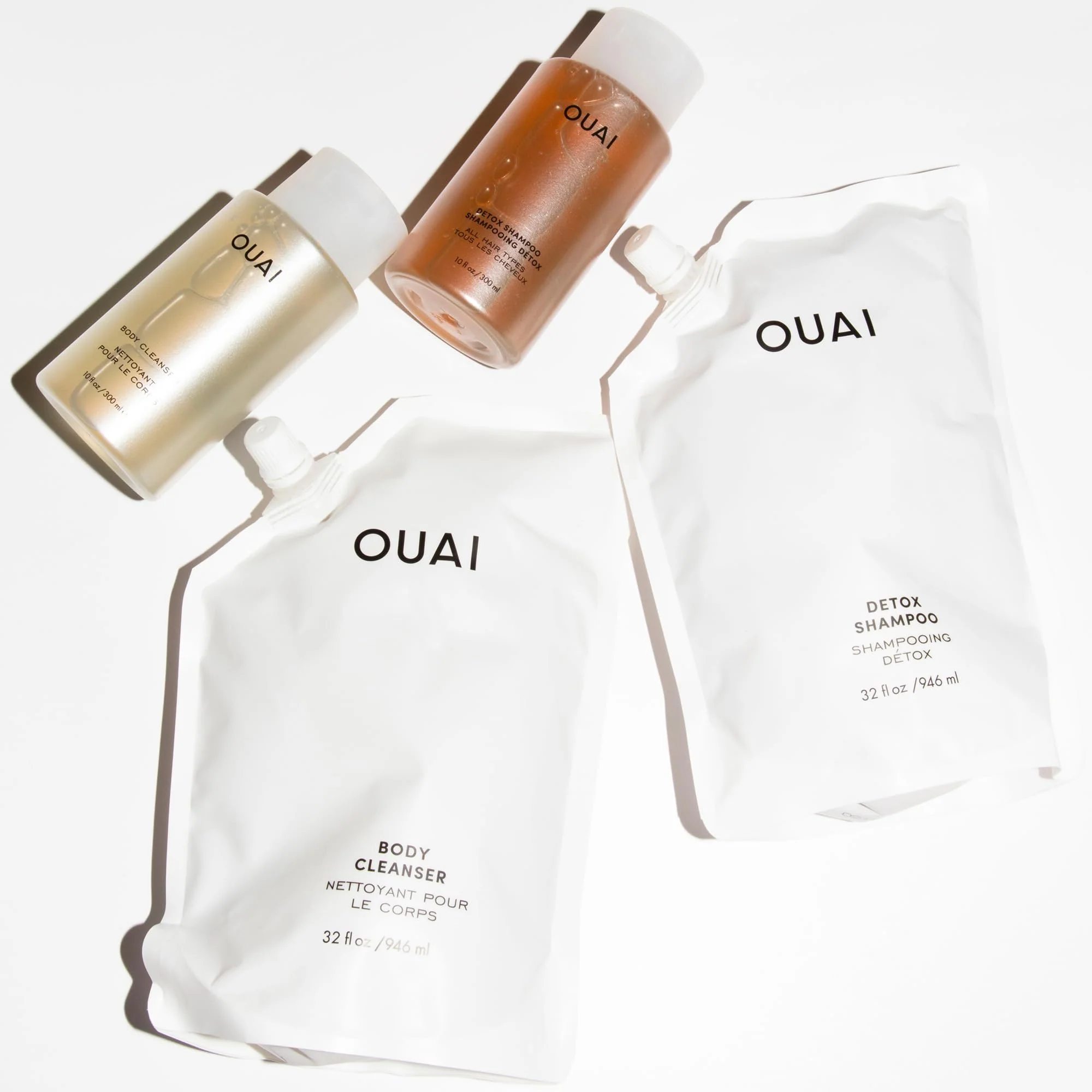 OUAI Body Cleanser Refill, Dean Street - Foaming Body Wash with Jojoba Oil and Rosehip Oil to Hydrate, Nurture, Balance, Soften Skin - Paraben, Phthalate and Sulfate Free Skin Care Products (32 Fl Oz) - Image 2