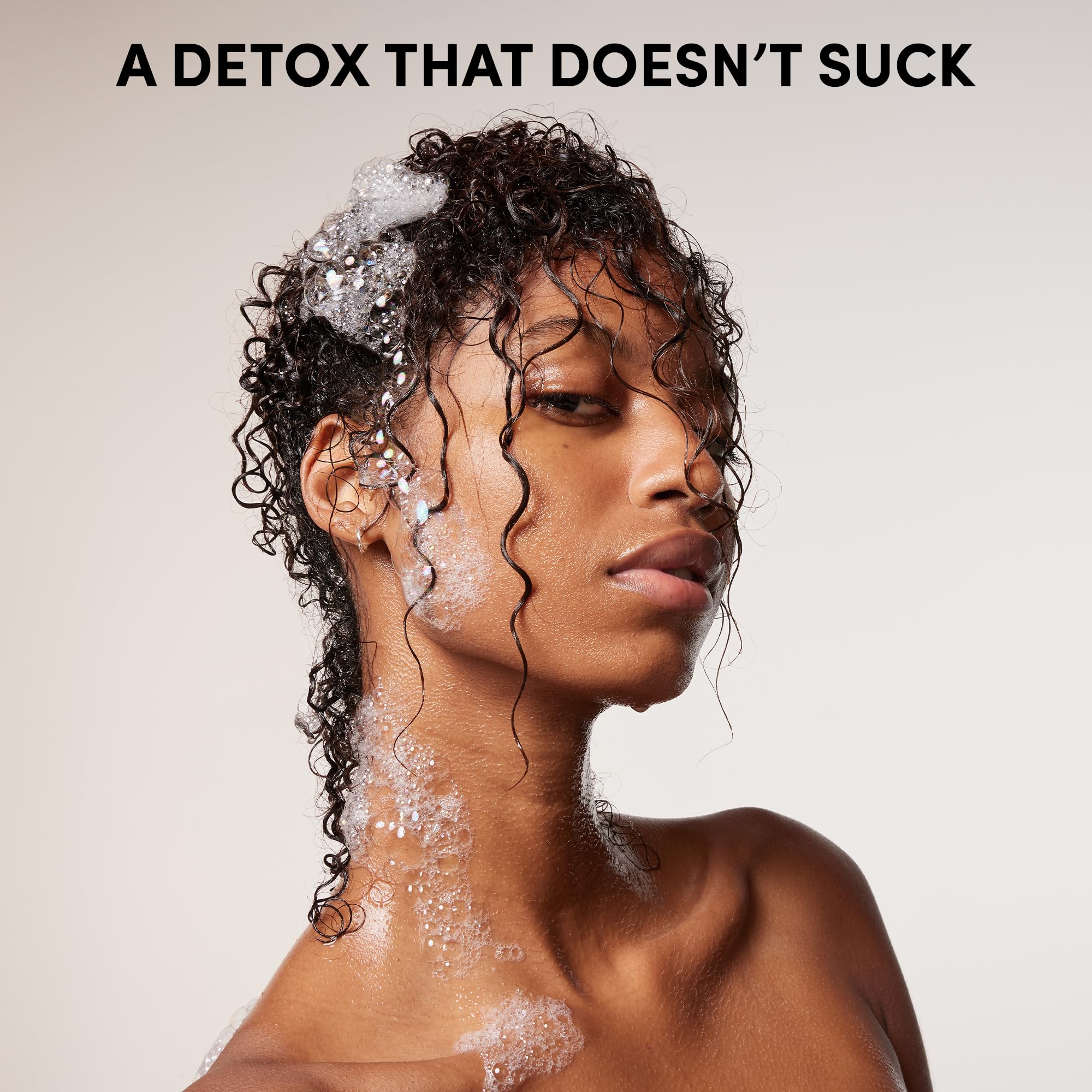 OUAI Detox Shampoo - Clarifying Shampoo for Build Up, Dirt, Oil, Product and Hard Water - Apple Cider Vinegar & Keratin for Clean, Refreshed Hair - Sulfate-Free Hair Care (10 oz) - Image 3