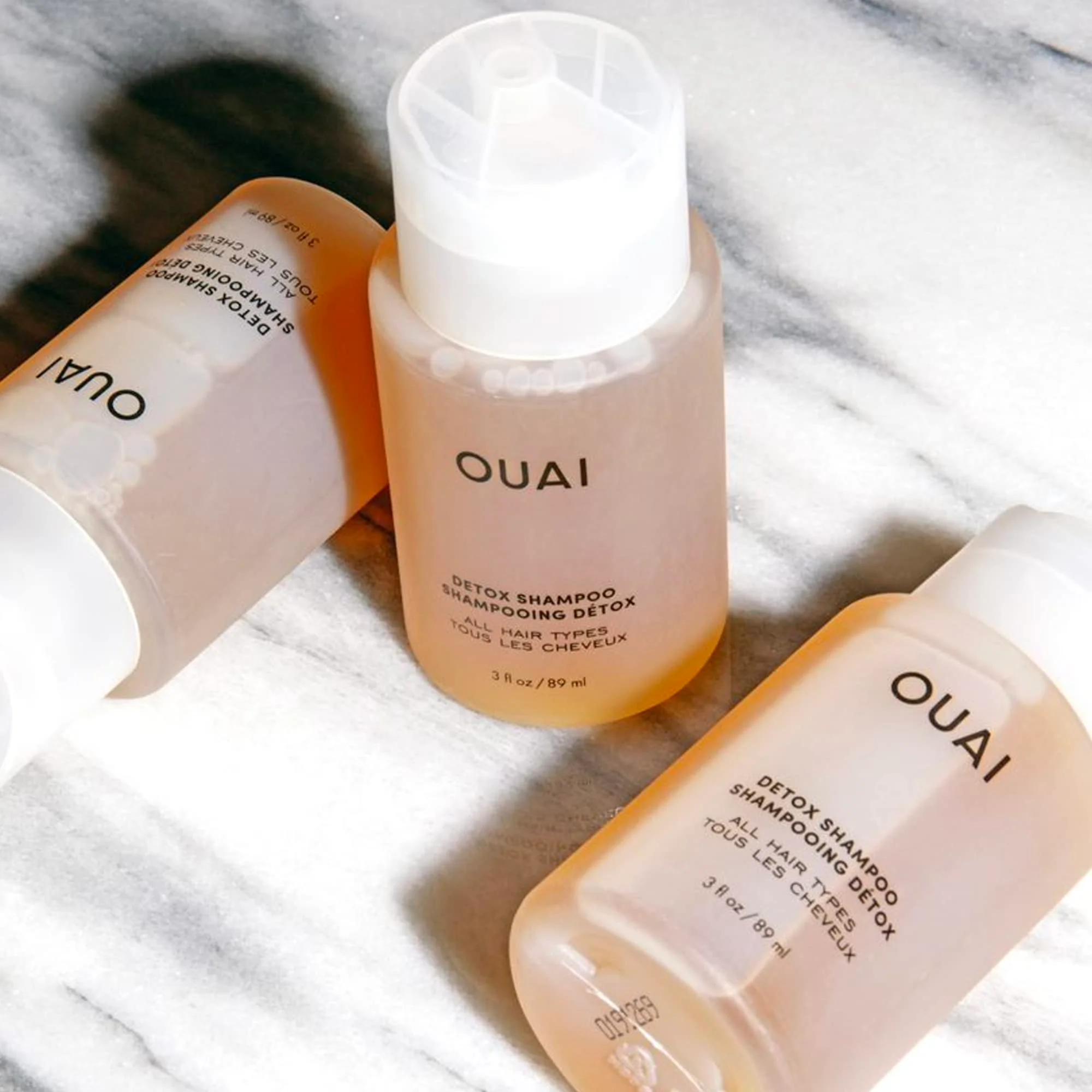 OUAI Detox Shampoo Travel Size - Clarifying Shampoo for Build Up, Dirt, Oil, Product and Hard Water - Apple Cider Vinegar & Keratin for Clean, Refreshed Hair - Sulfate-Free Hair Care (3 oz) - Image 5
