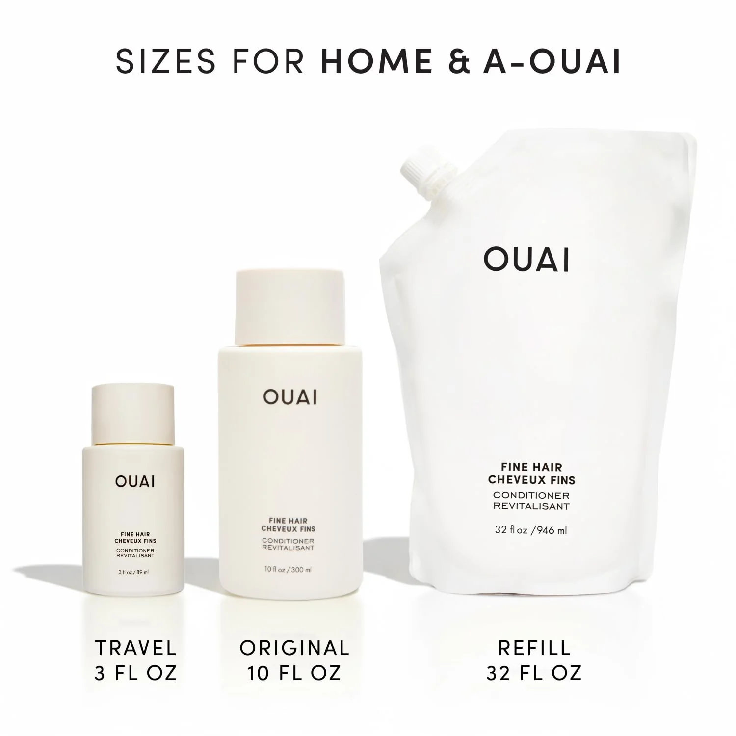OUAI Fine Hair Conditioner - Volumizing Conditioner for Fine Hair Made with Keratin, Biotin and Chia Seed Oil - Adds Softness, Bounce and Volume - Free from Parabens, Sulfates, and Phthalates (10 Oz) - Image 2