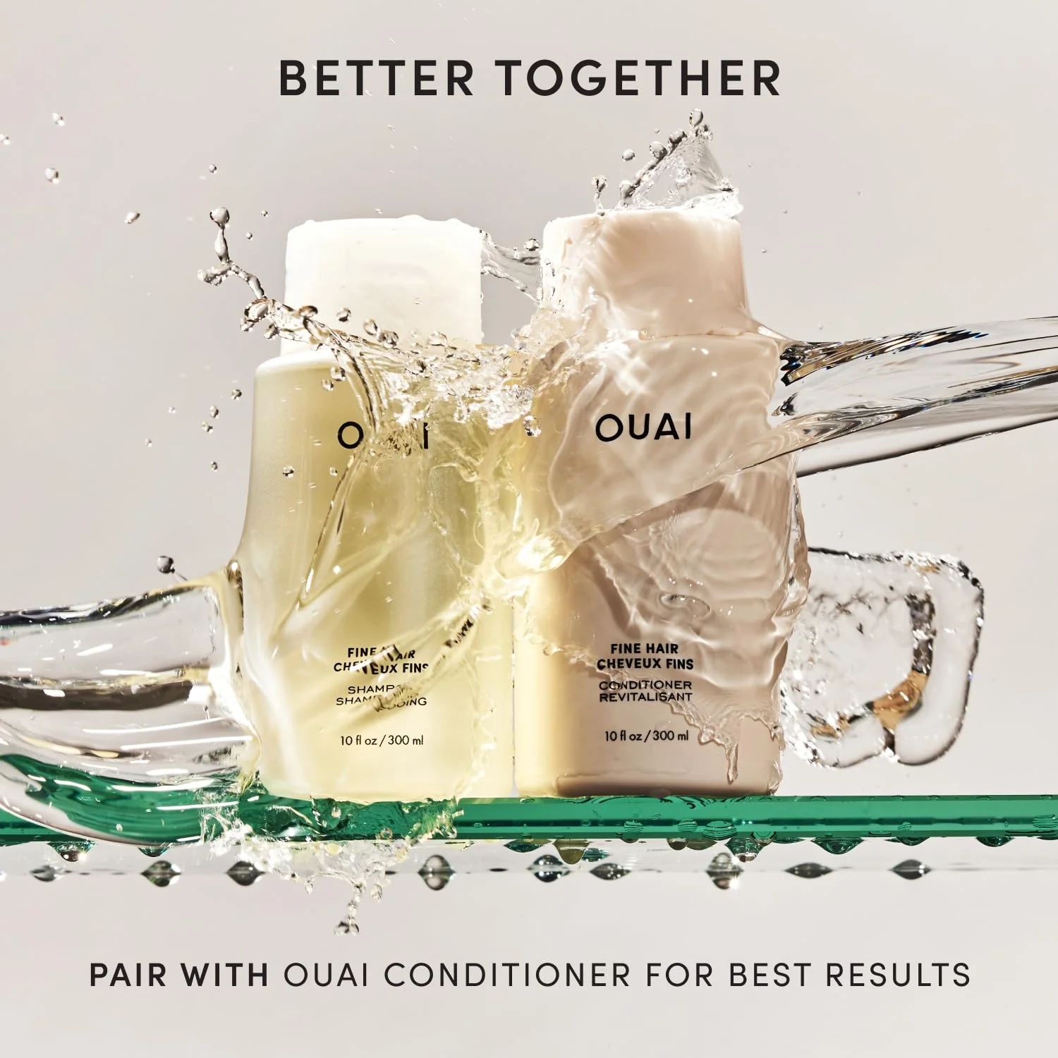 OUAI Fine Hair Shampoo Refill - Volumizing Shampoo for Fine Strands - Made with Biotin, Keratin & Chia Seed Oil - Strengthens, Nourishes & Thickens - Color-Safe & Sulfate Free Hair Care (32 Fl oz) - Image 7