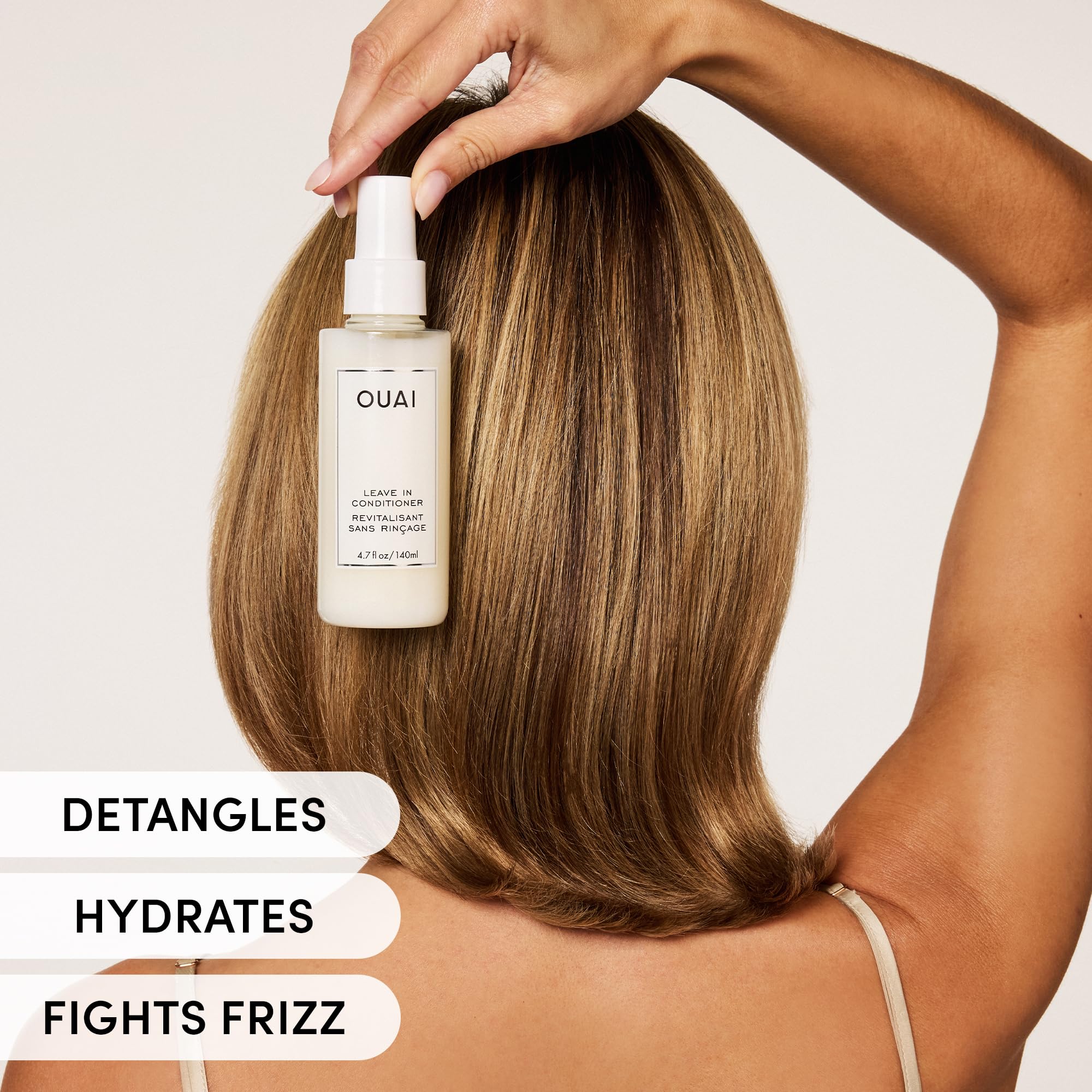 OUAI Leave In Conditioner & Heat Protectant for Hair - Prep Hair for Styling or Use as Detangling Spray to Fight Frizz & Flyaways - No Parabens, Sulfates or Phthalates (4.7 oz) - Image 7