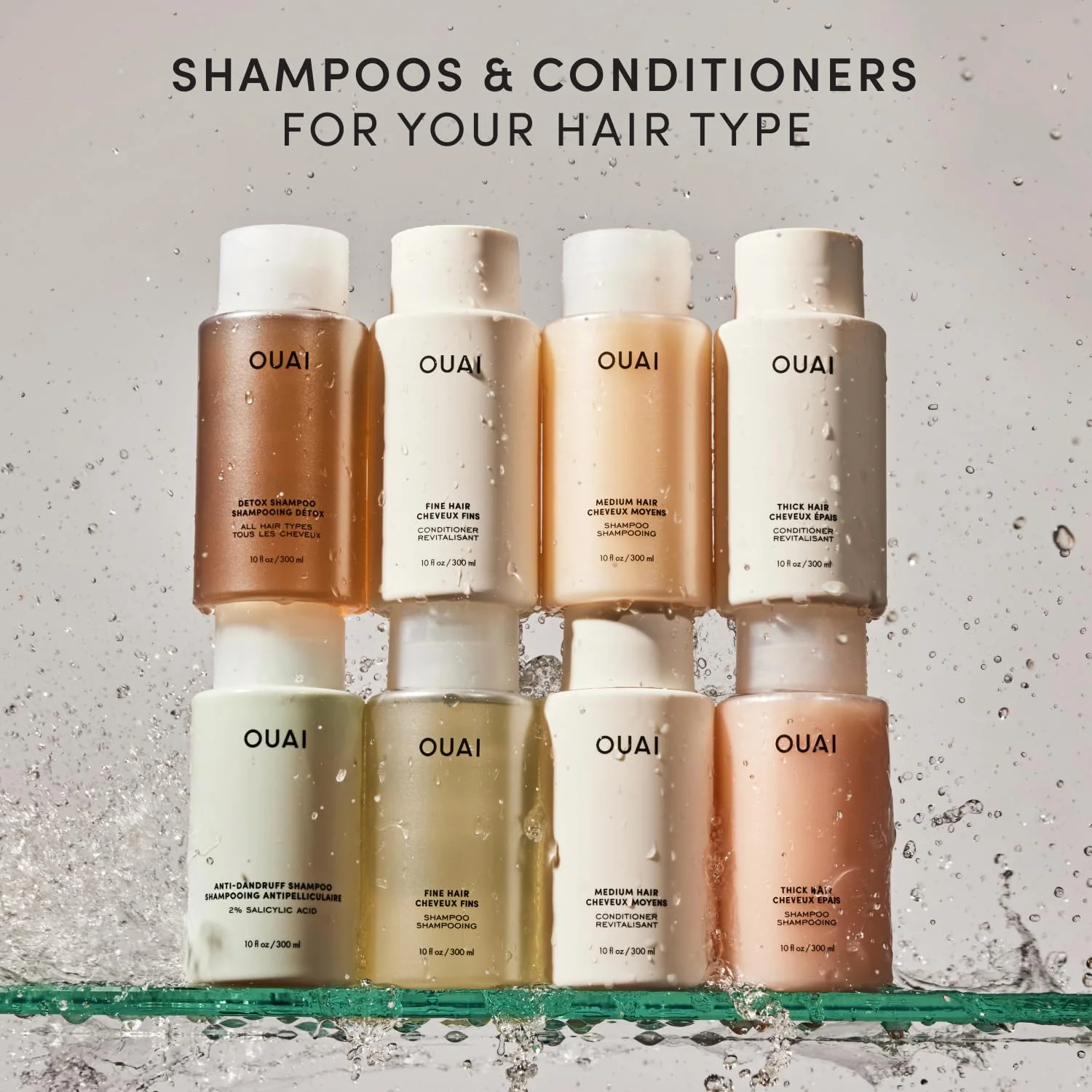 OUAI Medium Conditioner Refill - Hydrating Hair Conditioner with Coconut Oil, Babassu Oil, and Keratin - Strengthens, Repairs and Adds Shine - Paraben and Phthalate Free Hair Care Products (32 Oz) - Image 3