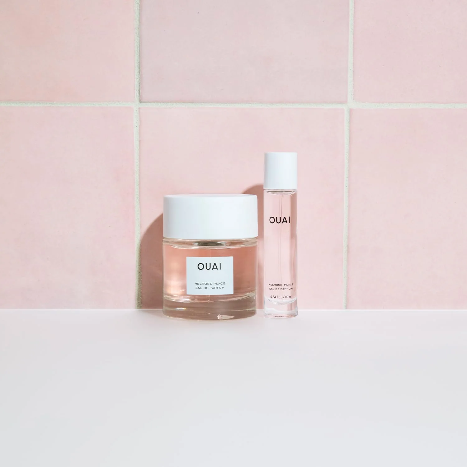 OUAI Melrose Place Eau de Parfum Travel Size - Elegant Womens Perfume for Everyday Wear - Fresh Floral Scent has Notes of Champagne, Bergamot & Rose with Delicate Hints of Cedarwood & Lychee (.34 Oz) - Image 3