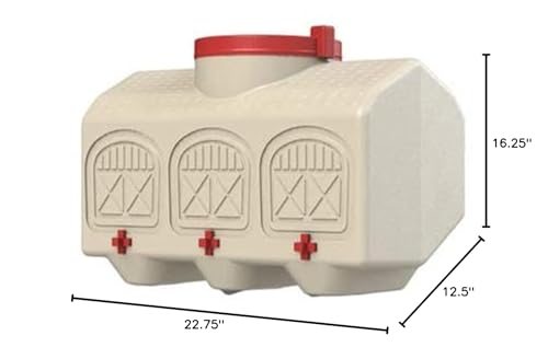 OverEZ Automatic Chicken Waterer with No Spill System, Outside and Inside Poultry Drinker, Large 12 Gallon High Capacity Drinking Bottle Dispenser for Hens - Image 2