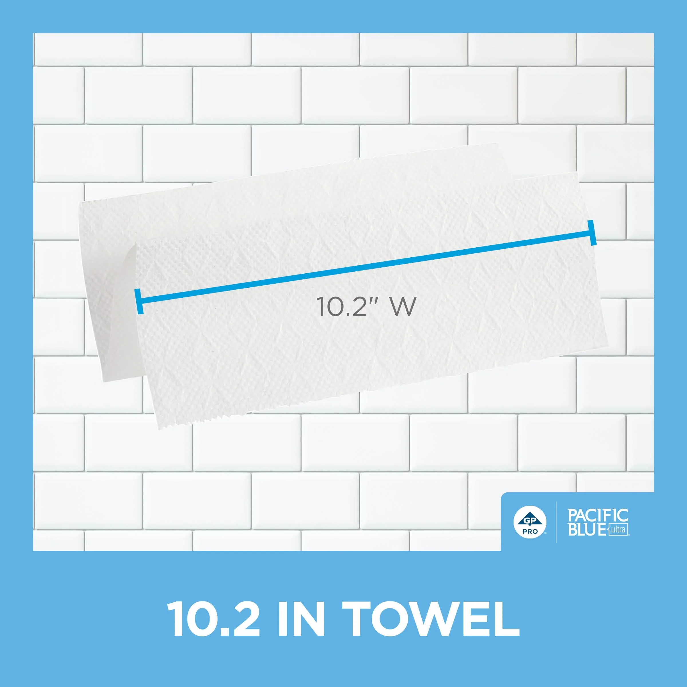 Pacific Blue Ultra Big Z-Fold Paper Towels by GP PRO (Georgia-Pacific), White, 20887, 220 Paper Towels Per Pack, 10 Packs Per Case (2200 Total), 10.20'' x 10.80 - Image 10