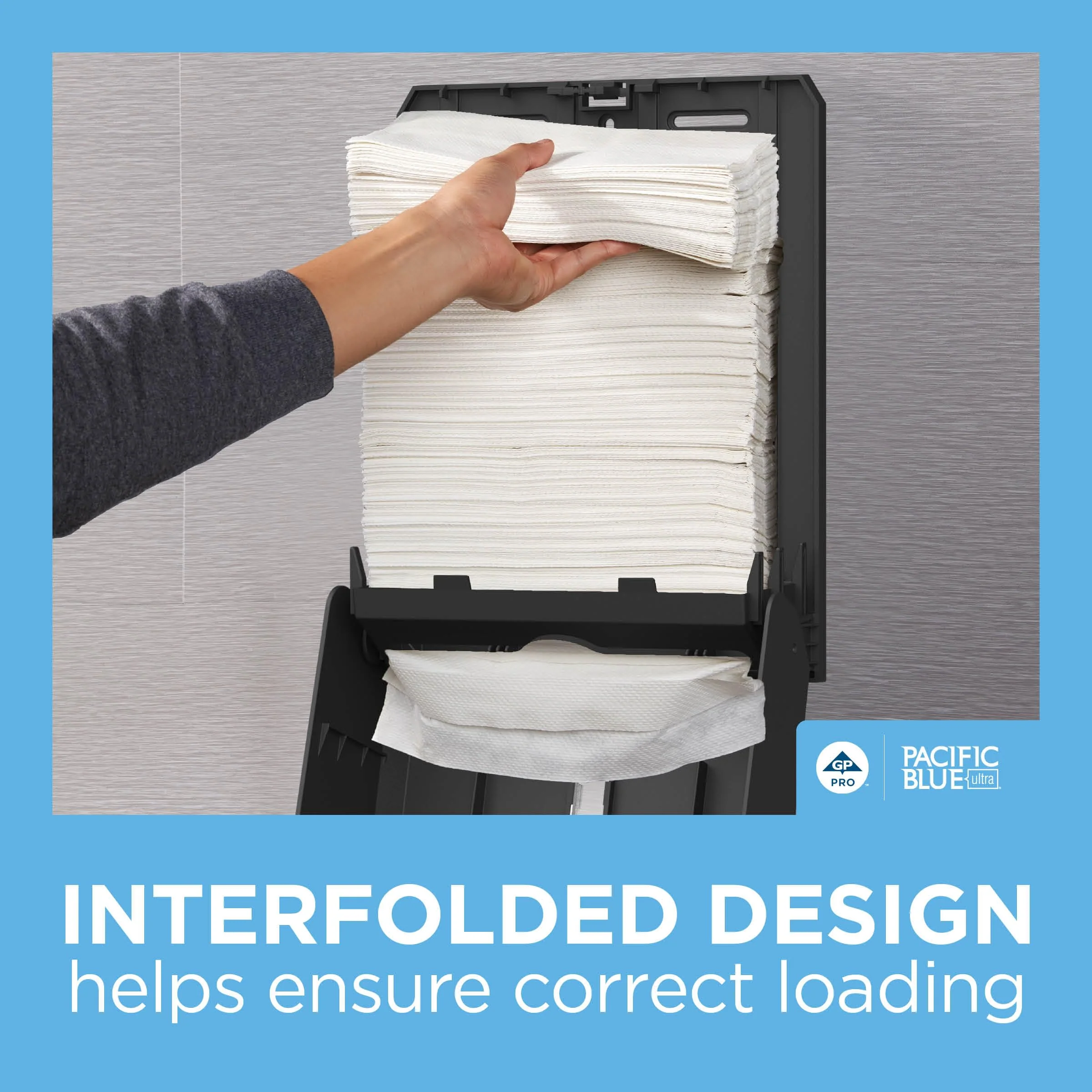 Pacific Blue Ultra Big Z-Fold Paper Towels by GP PRO (Georgia-Pacific), White, 20887, 220 Paper Towels Per Pack, 10 Packs Per Case (2200 Total), 10.20'' x 10.80 - Image 7