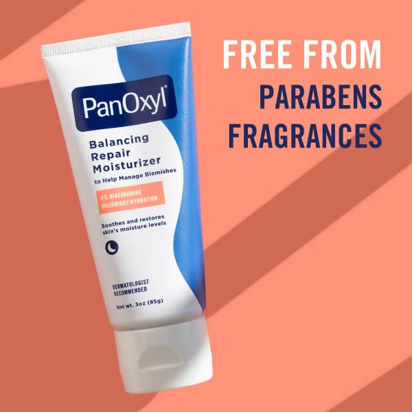 PanOxyl Complete Cleanse, Manage & Moisturize Bundle - Acne Foaming Wash Benzoyl Peroxide 10%, PM Balancing Repair Moisturizer, AM Oil Control Moisturizer & Clarifying Exfoliant with 2% Salicylic Acid - Image 6