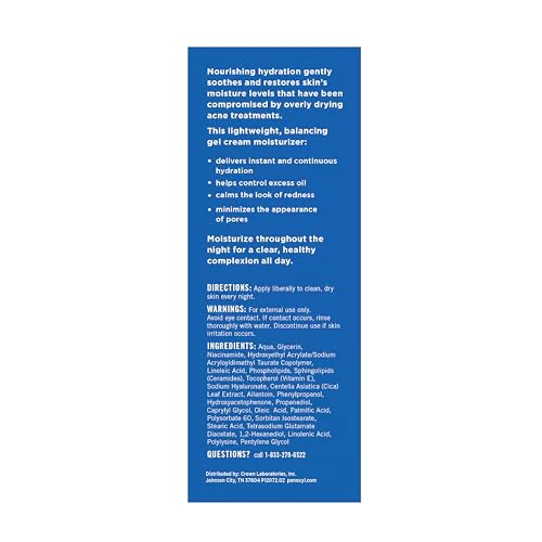 PanOxyl PM Balancing Repair Moisturizer with Niacinamide, Ceramides and Cica, Hydrating Face Moisturizer, Acne Prone Skin and Dry Skin, Non-Comedogenic Night Face Moisturizer, 3 oz - Image 9