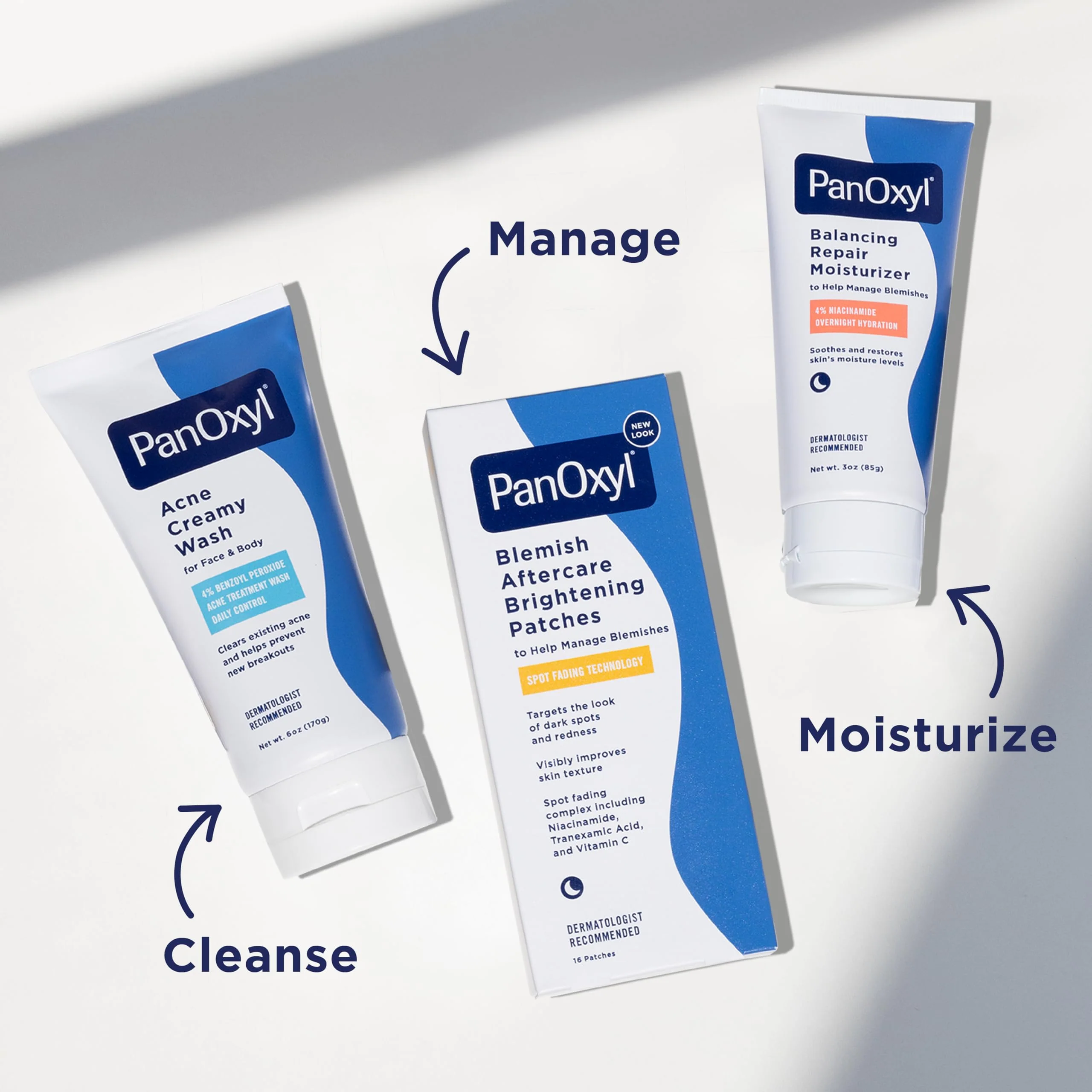 PanOxyl PM Balancing Repair Moisturizer with Niacinamide, Ceramides and Cica, Hydrating Face Moisturizer, Acne Prone Skin and Dry Skin, Non-Comedogenic Night Face Moisturizer, 3 oz (Pack of 2) - Image 6
