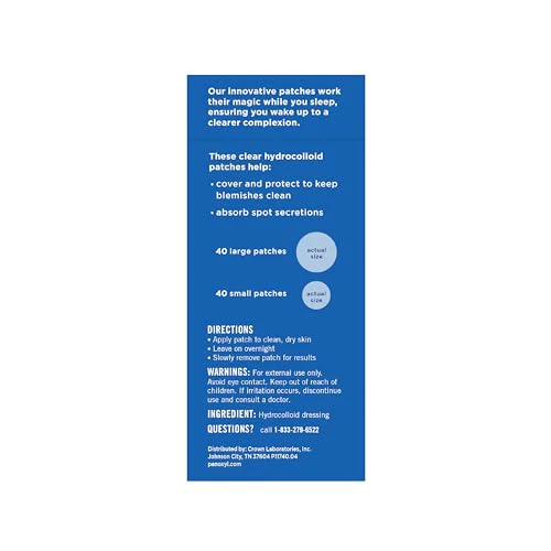 PanOxyl PM Overnight Spot Patches, Advanced Hydrocolloid Healing Technology, Fragrance Free, 80 Count - Image 11