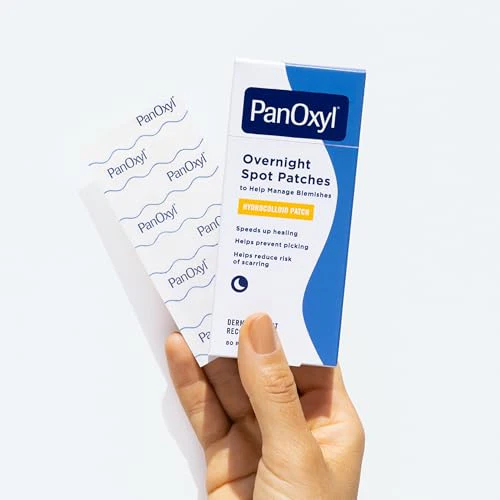 PanOxyl PM Overnight Spot Patches, Advanced Hydrocolloid Healing Technology, Fragrance Free, 80 Count - Image 2