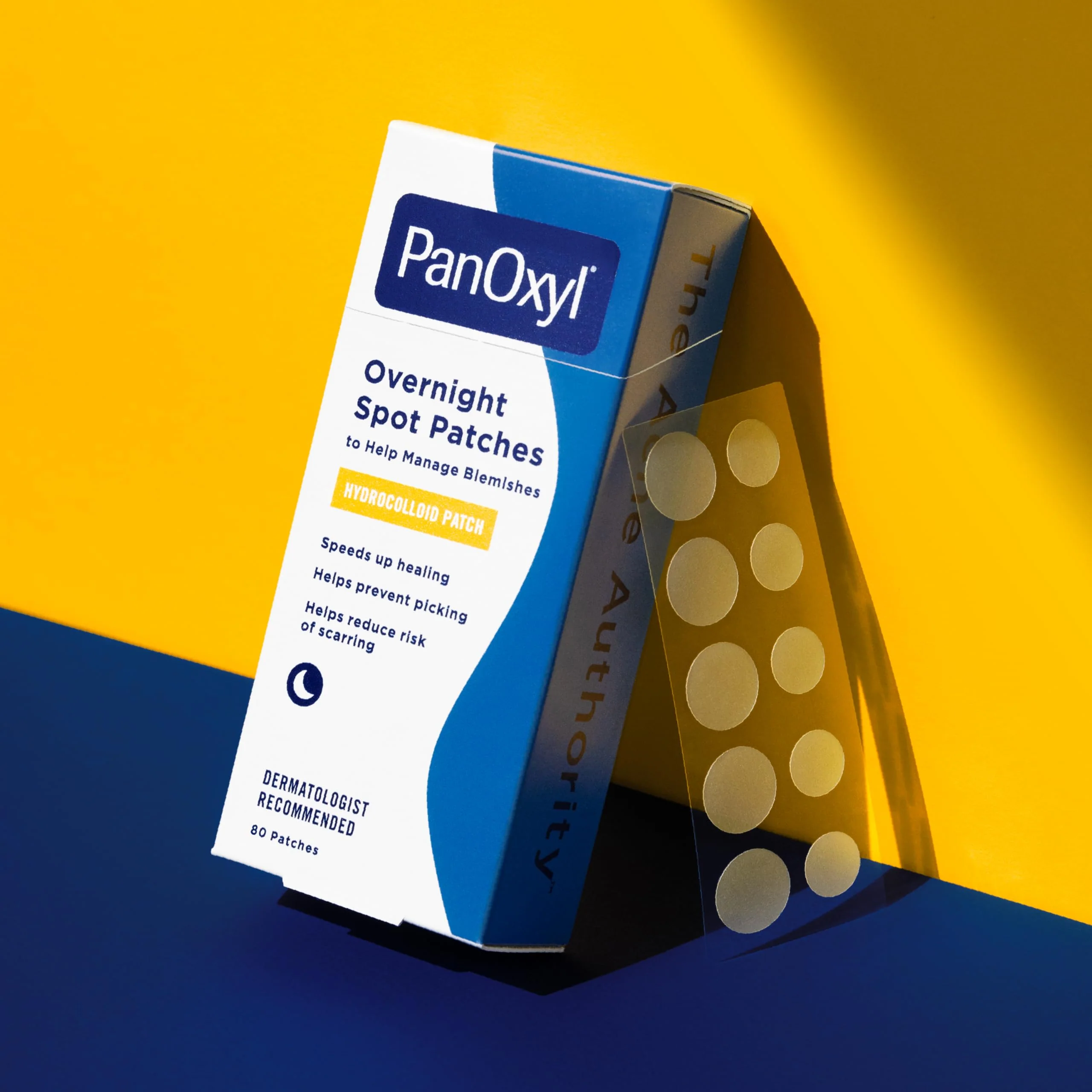 PanOxyl PM Overnight Spot Patches, Advanced Hydrocolloid Healing Technology, Fragrance Free, 80 Count - Image 3