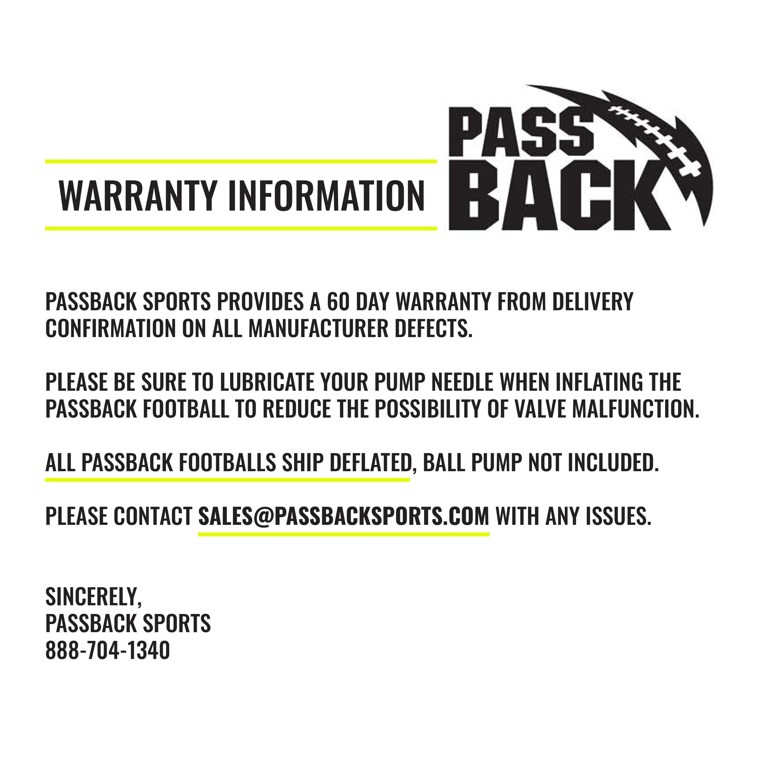 Passback Junior Composite Football, Ages 9-13, Youth Training Football, (Ships Deflated) - Image 3