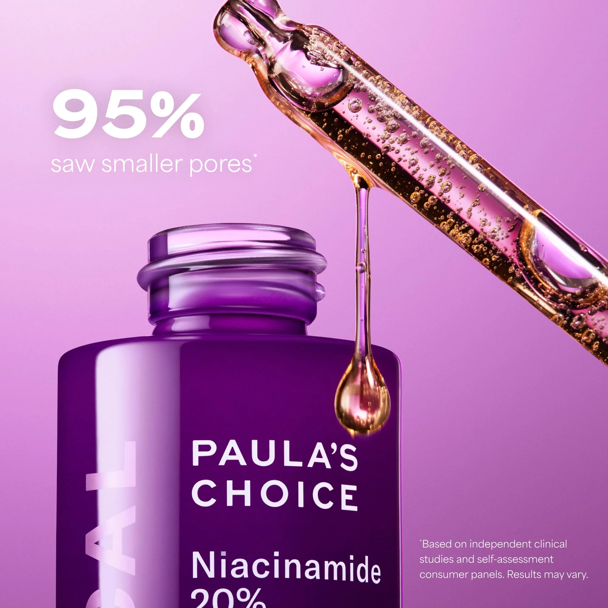 Paula's Choice CLINICAL 20% Niacinamide Vitamin B3 Concentrated Face Serum, Anti-Aging Serum for Face, Treatment for Discoloration & Minimizing Large Pores, Fragrance-Free, 0.67oz - Image 2