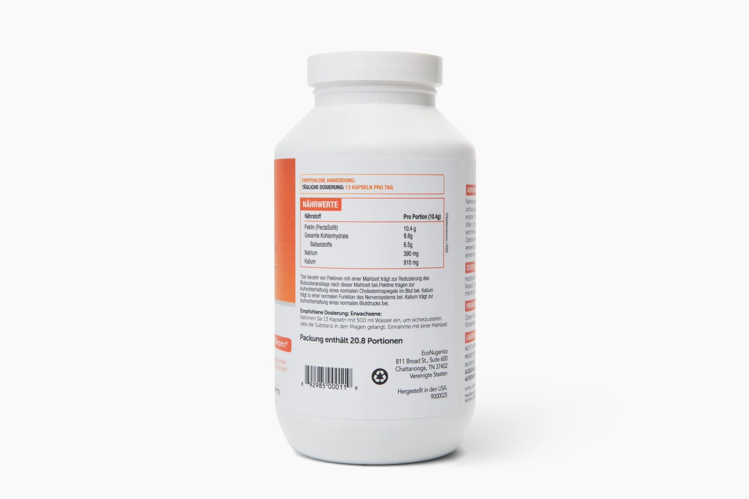 PectaSol Modified Citrus Pectin – 270 Capsules – Total-Body Health Supplement to Support the Heart, Immune System, Inflammation Response & Healthy Aging + Maintain Healthy Galectin-3 Levels - Image 8