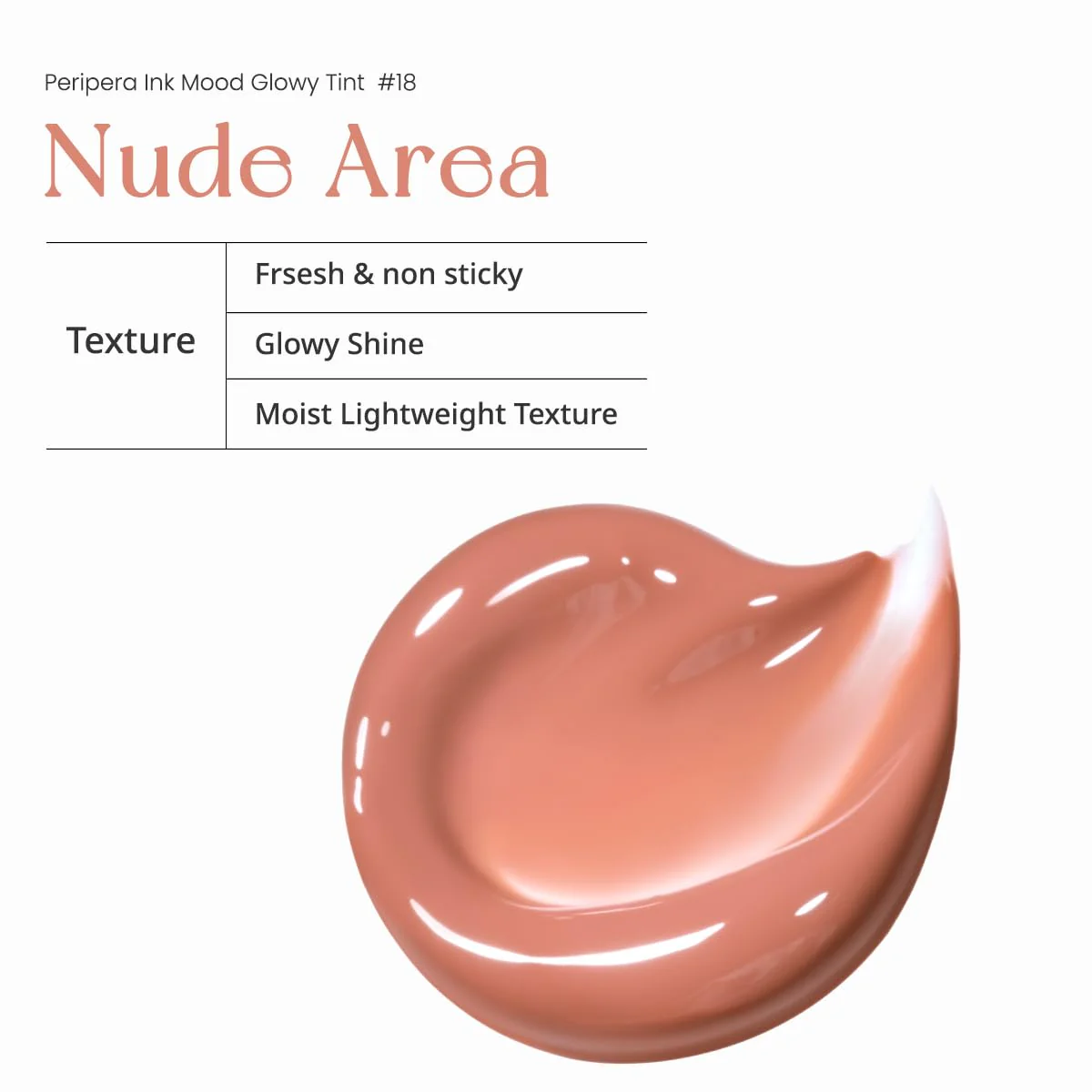 Peripera Ink Mood Glowy Tint | Lip-Plumping, Naturally Moisturizing, Lightweight, Glow-Boosting, Long-Lasting, Comfortable, Non-Sticky, No White Film (018 NUDE AREA (HONEY K-OOKIE)) - Image 4