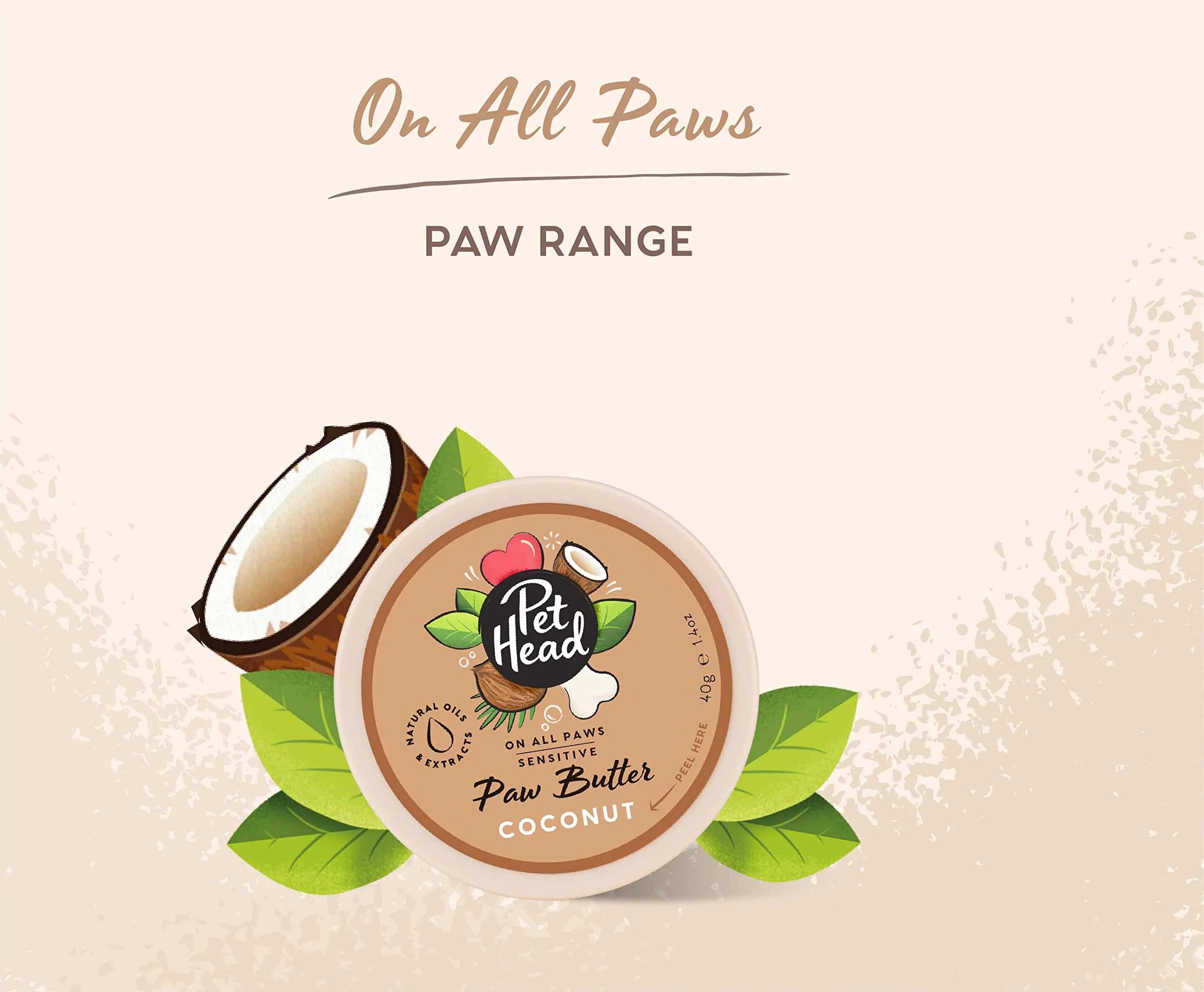Pet Head On All Paws Coconut Paw Butter | Soothes & Nourishes for Soft Crack-Free Paws and Noses | Paw Moisturizer Balm | Vegan | Lick-Safe | Gentle Formula for Puppies | Made in USA | 1.4 oz. - Image 6