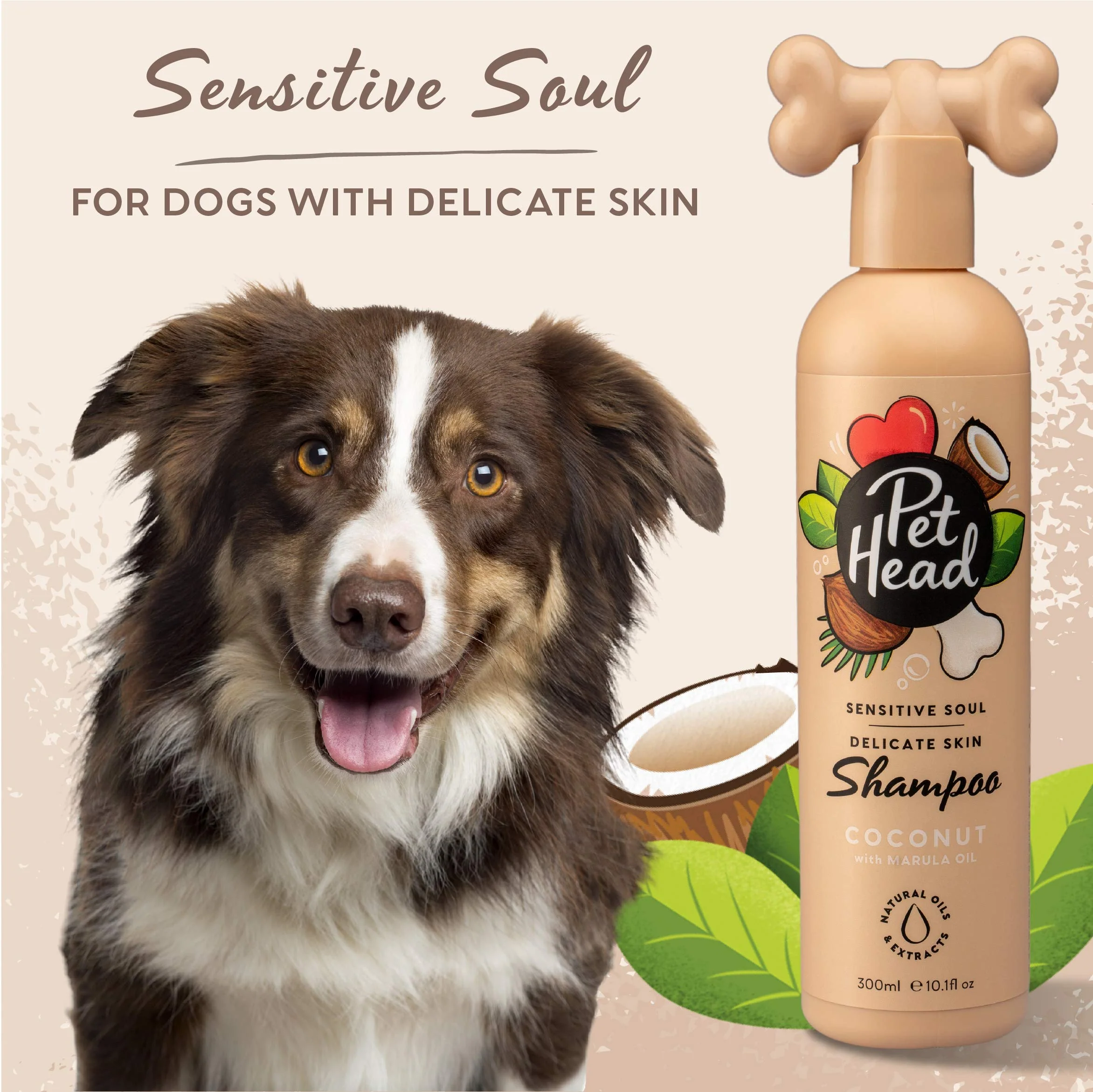 Pet Head Sensitive Soul Dog Shampoo | Coconut Scent | Shampoo for Dogs with Sensitive Skin | Moisturizing | Professional Grooming | Vegan | Gentle Formula for Puppies | Made in USA | 16fl oz. - Image 6