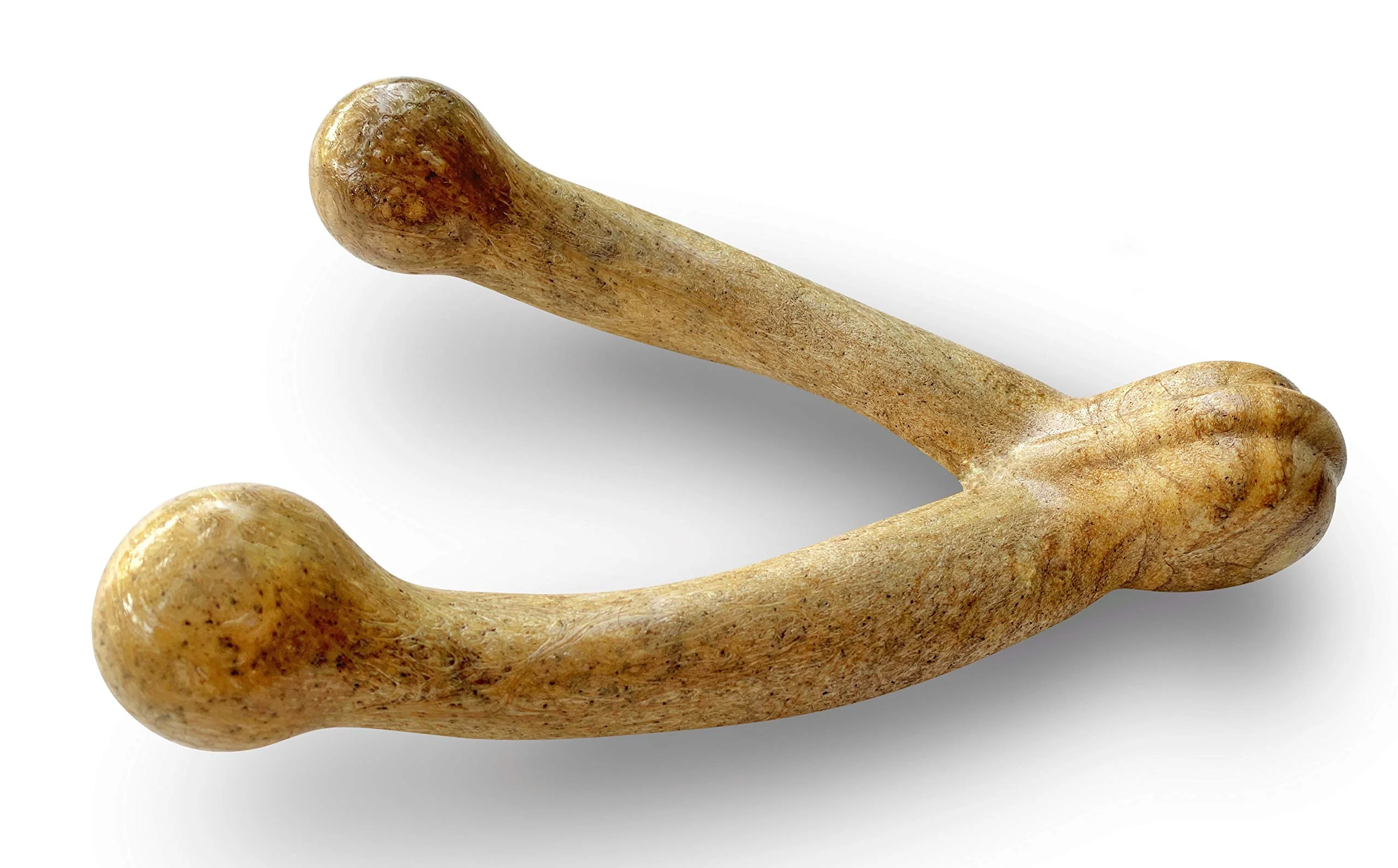 Pet Qwerks Wishbone BarkBone - Nylon Chew Toy for Aggressive Chewers - Peanut Butter Flavor - 8.25" - Image 6