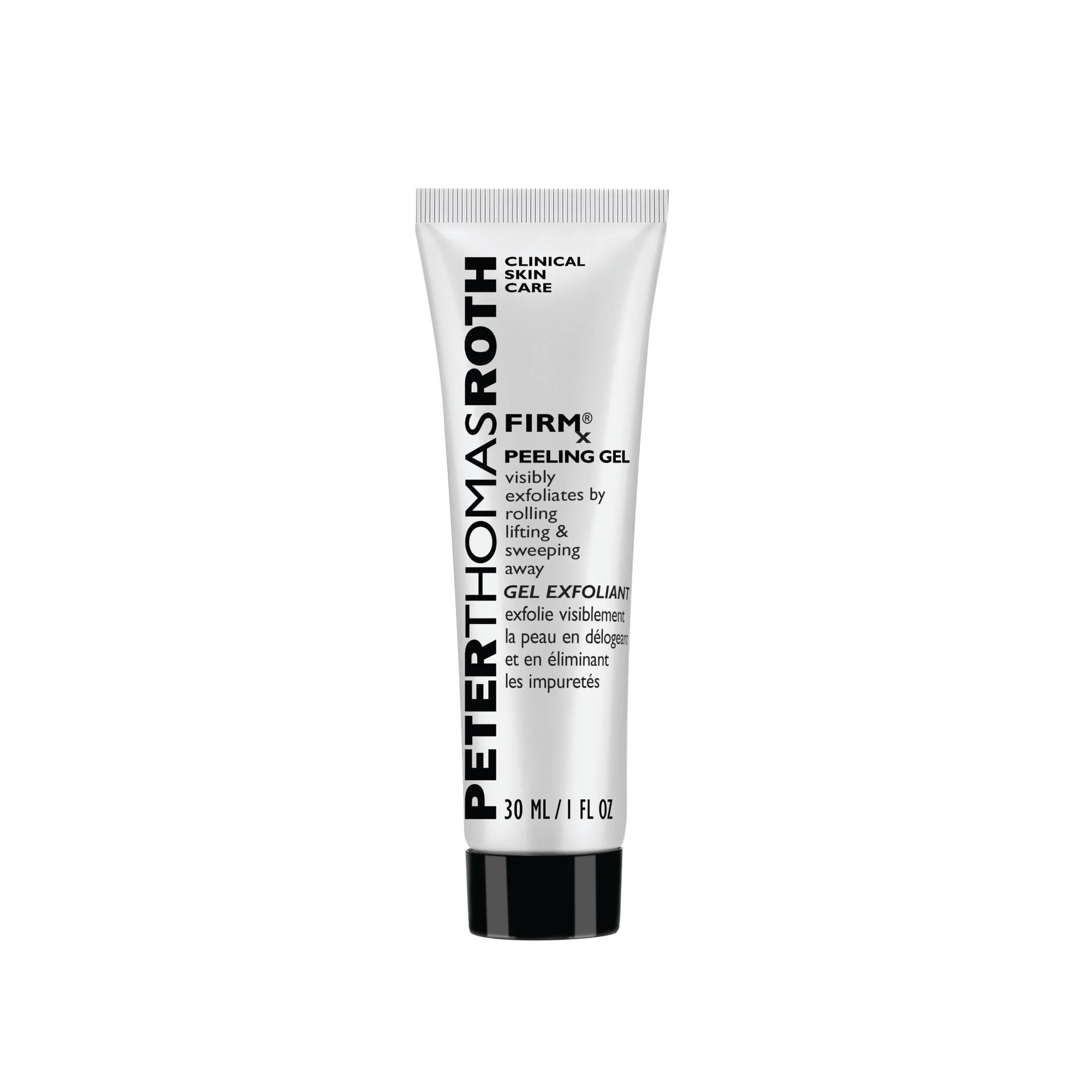 Peter Thomas Roth | FIRMx® Peeling Gel, Travel Size | Exfoliant for Dry and Flaky Skin, Enzymes and Cellulose Help Remove Impurities and Unclog Pores, 1 fl. oz
