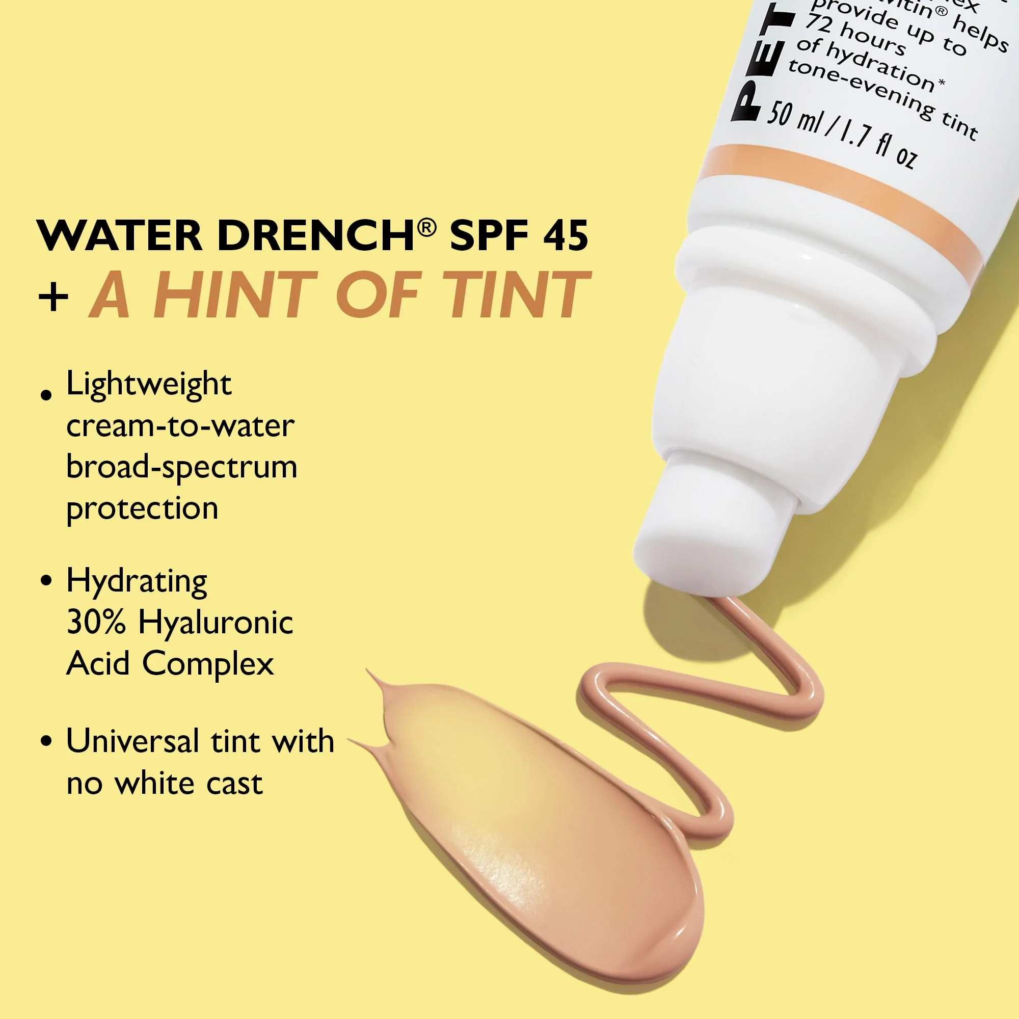 Peter Thomas Roth | Water Drench® Broad Spectrum SPF 45 Hyaluronic Cloud Sheer Tint Moisturizer - Image 4