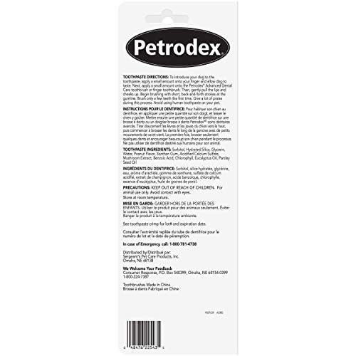 Petrodex Dental Care Kit for Dogs and Puppies, Cleans Teeth and Fights Bad Breath, Reduces Plaque and Tartar Formation, Enzymatic Tooth Brushing Kit, Peanut Flavor, 2.5oz Toothpaste + Toothbrush - Image 7